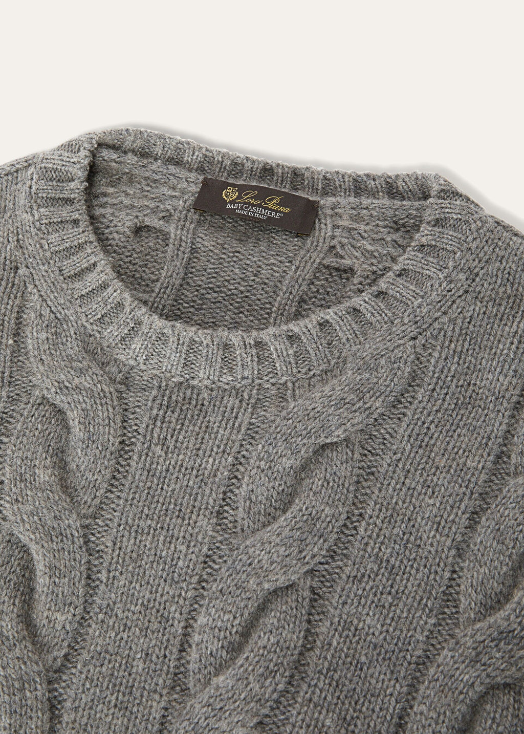 Napier Crewneck - Cayenne Melange/North Sea