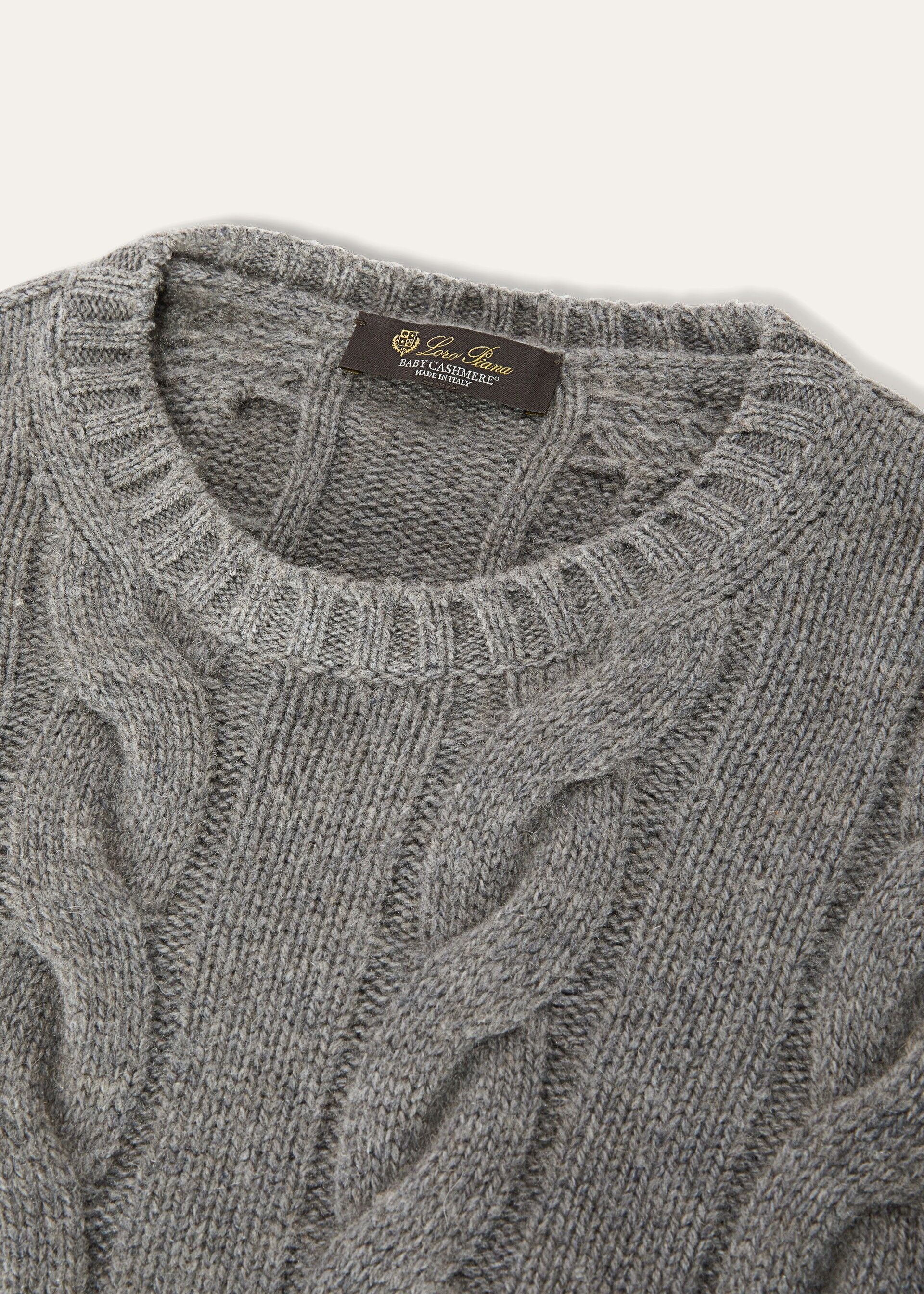 Napier Crewneck - Cayenne Melange/North Sea