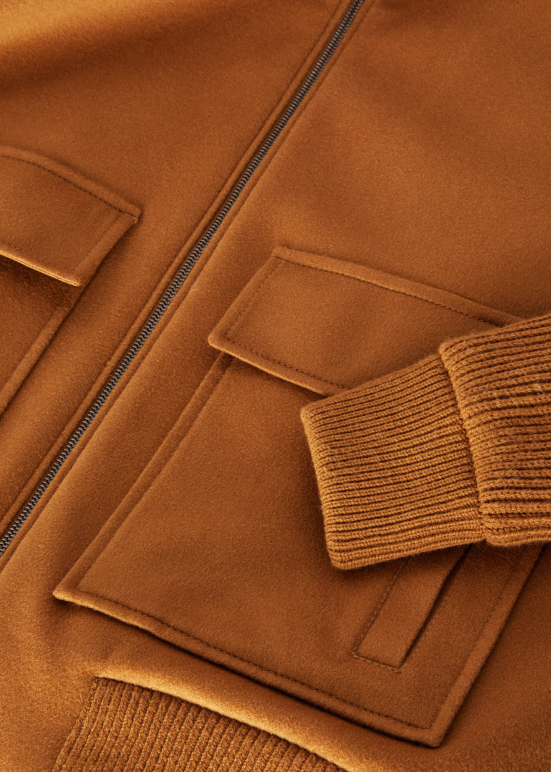 Ider Bomber Jacket - Natural Dark Vicuna