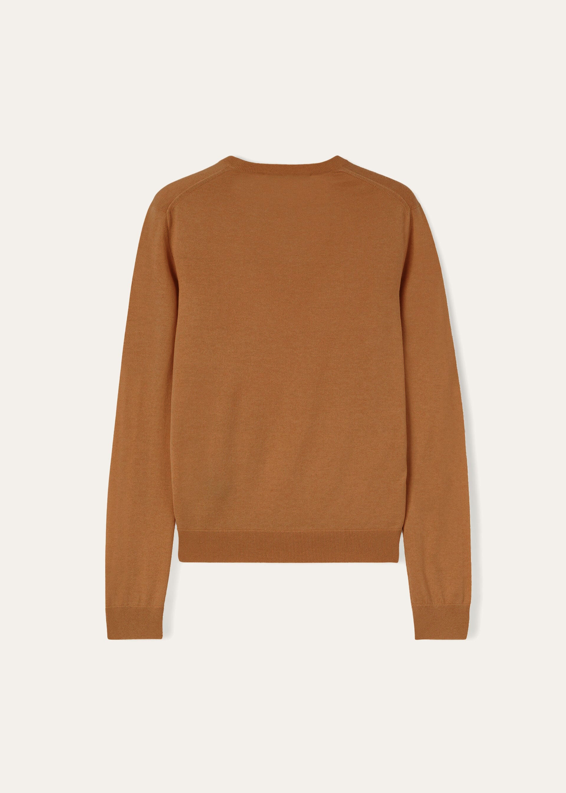 V-Neck - Natural Dark Vicuna