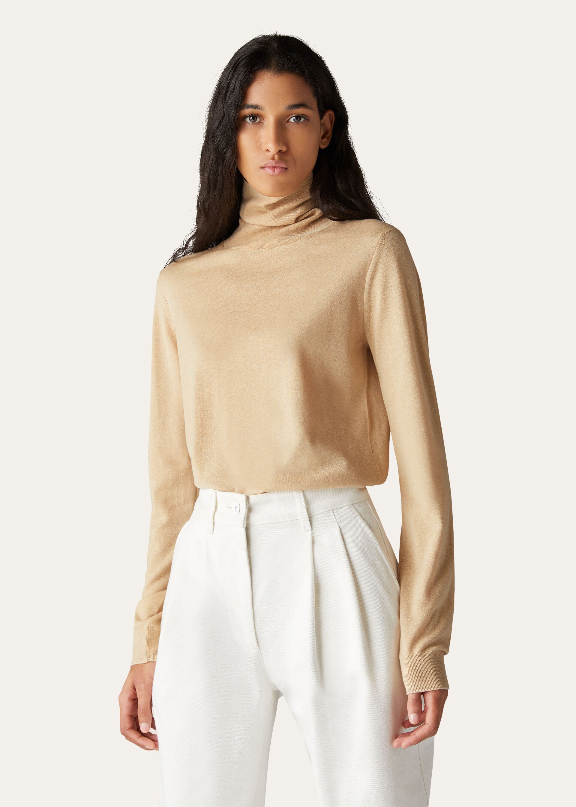 Turtleneck - Natural Light Vicuna