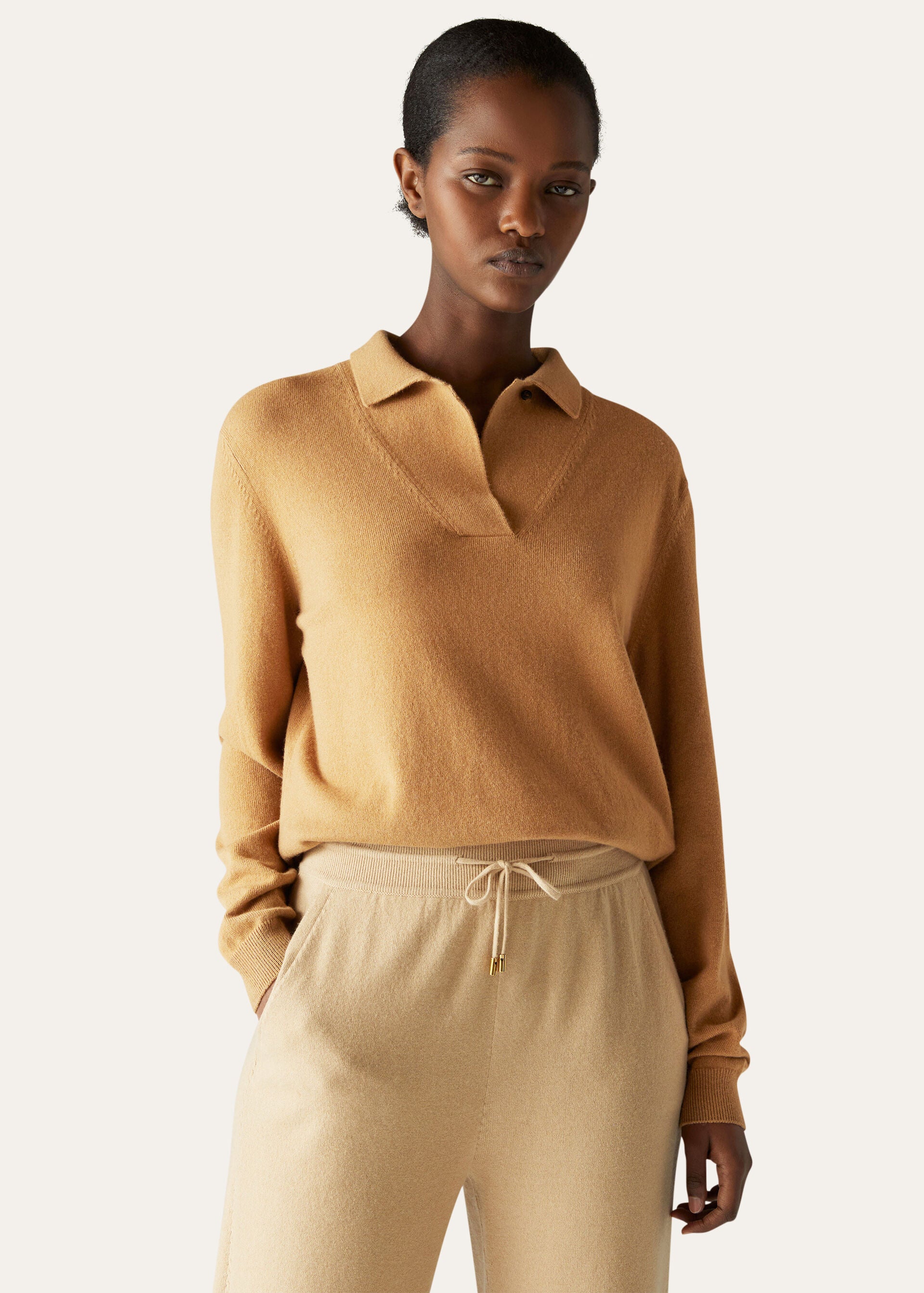 Merano Polo Shirt - Natural Medium Vicuna