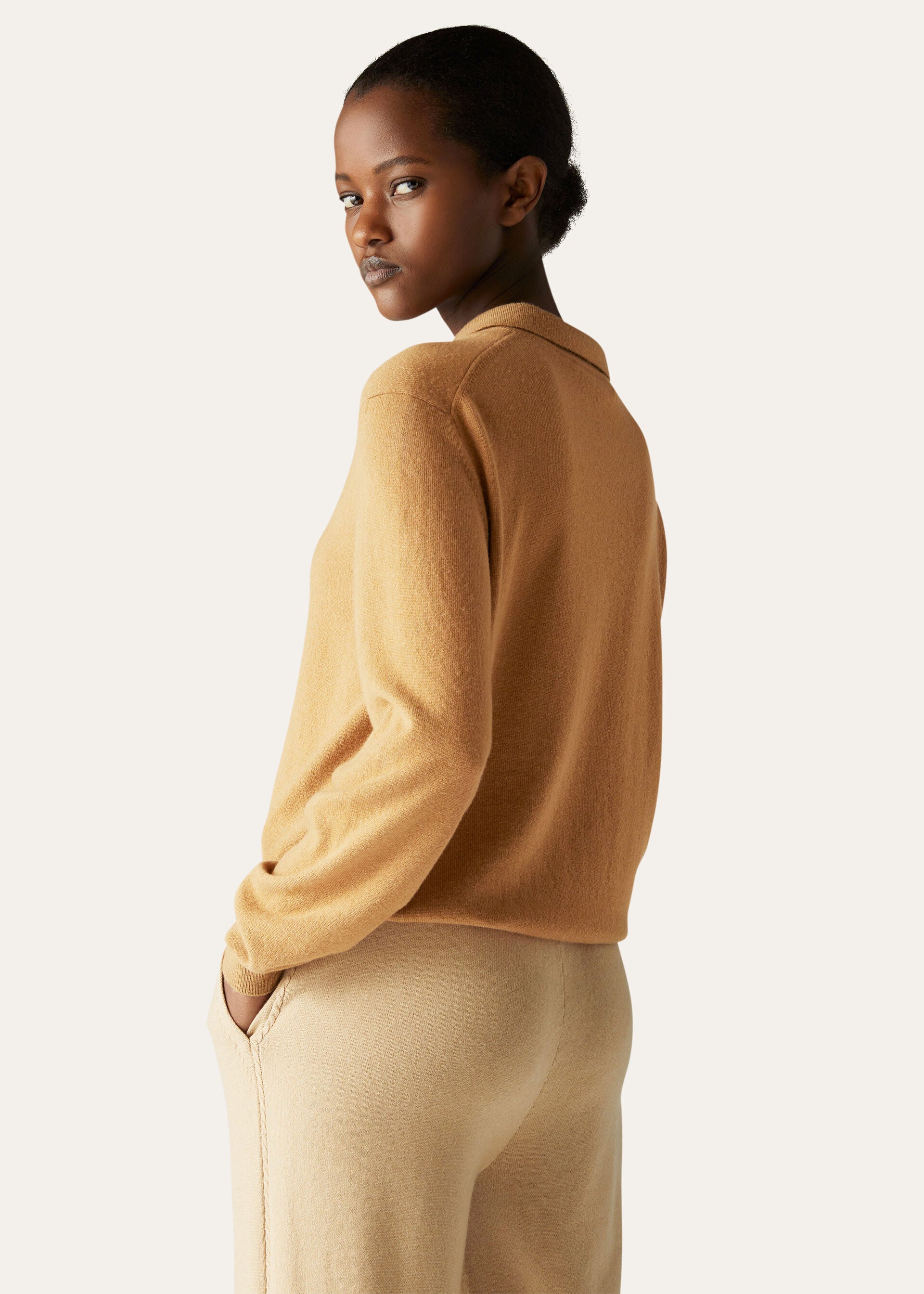 Merano Polo Shirt - Natural Medium Vicuna
