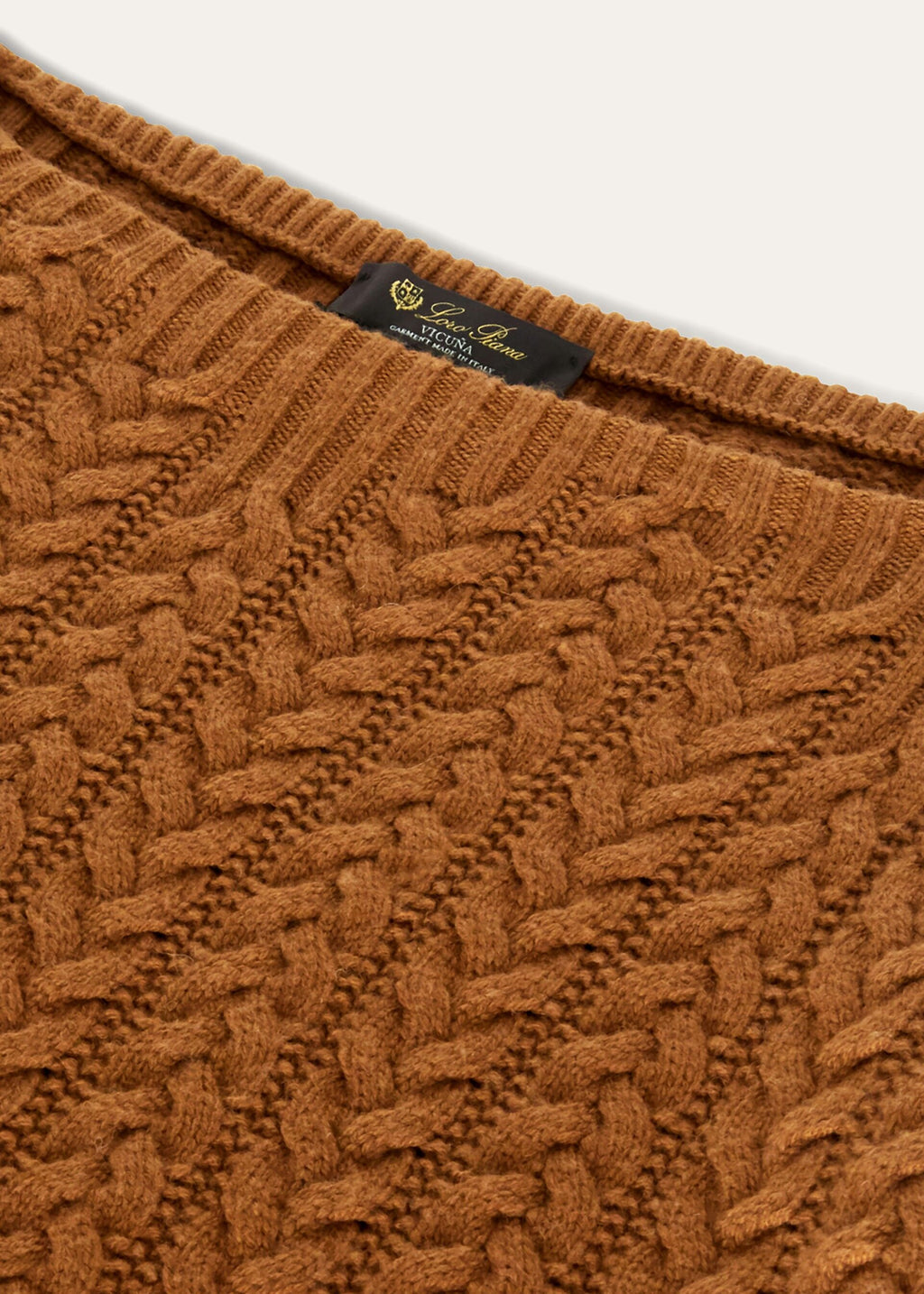Boat-Neck Sweater - Natural Dark Vicuna