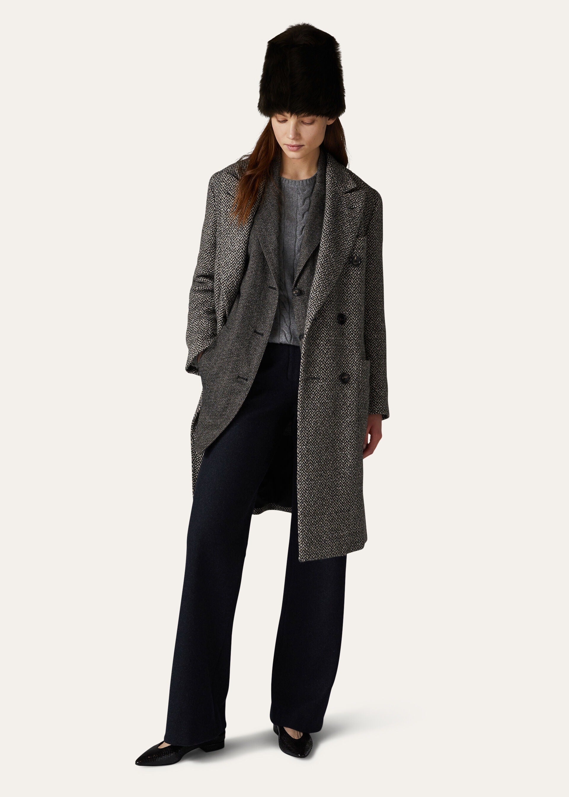 Robin Pants - Navy Blue/Gray Melange