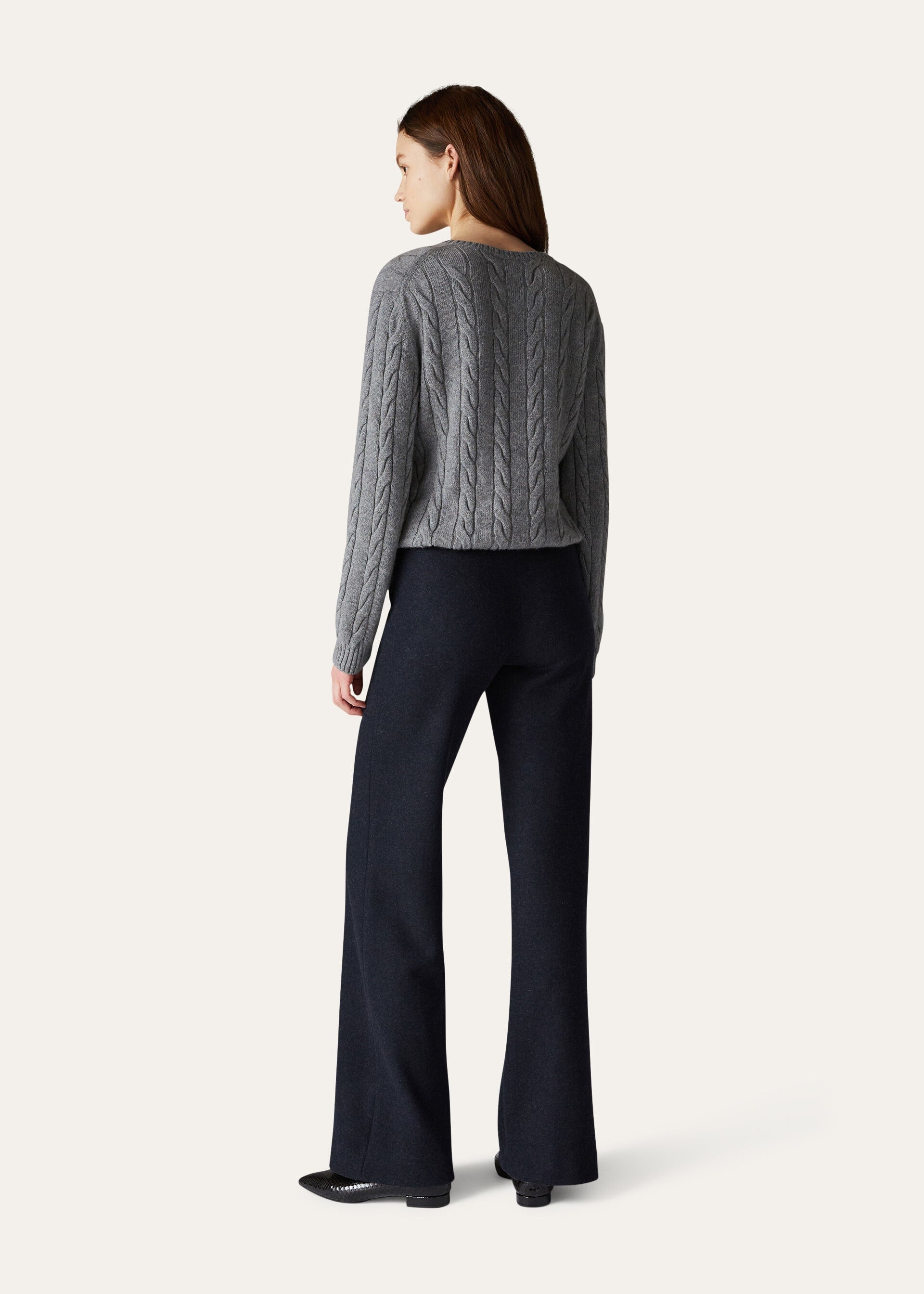 Robin Pants - Navy Blue/Gray Melange