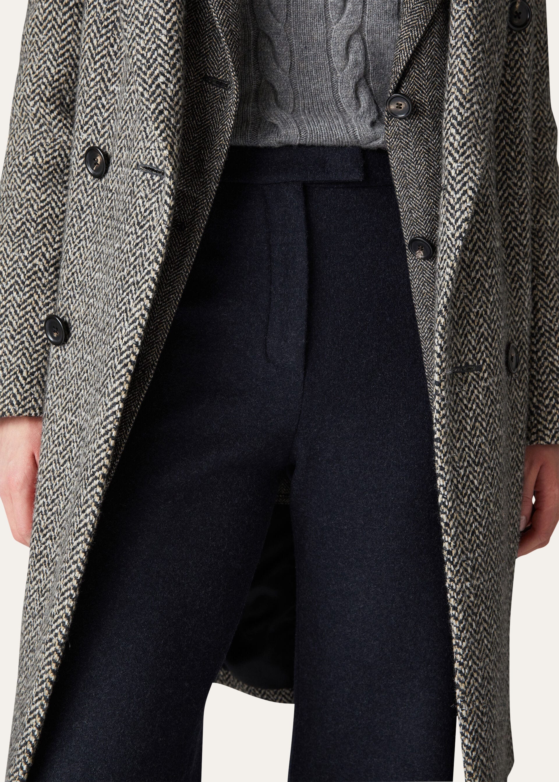 Robin Pants - Navy Blue/Gray Melange