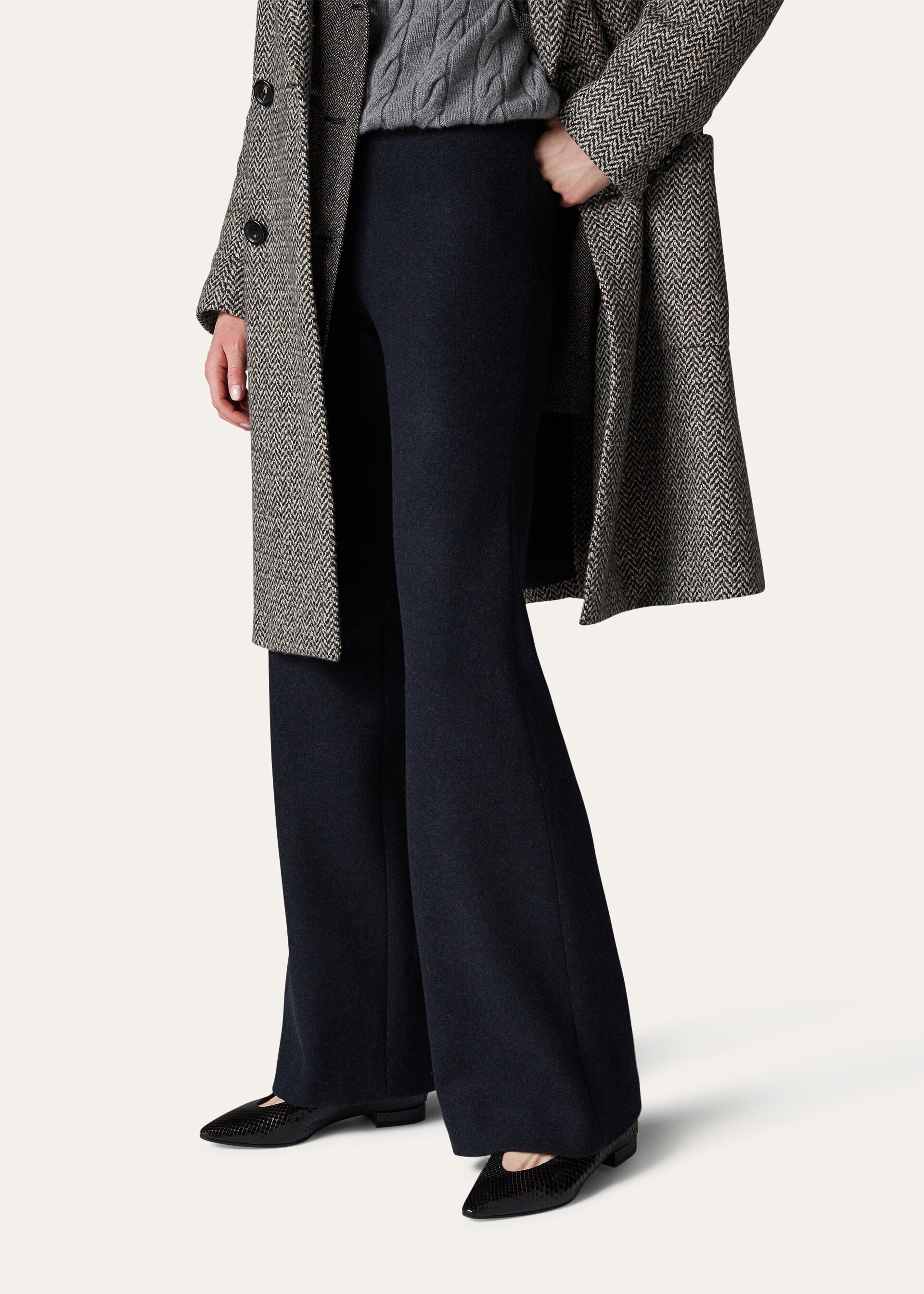 Robin Pants - Navy Blue/Gray Melange