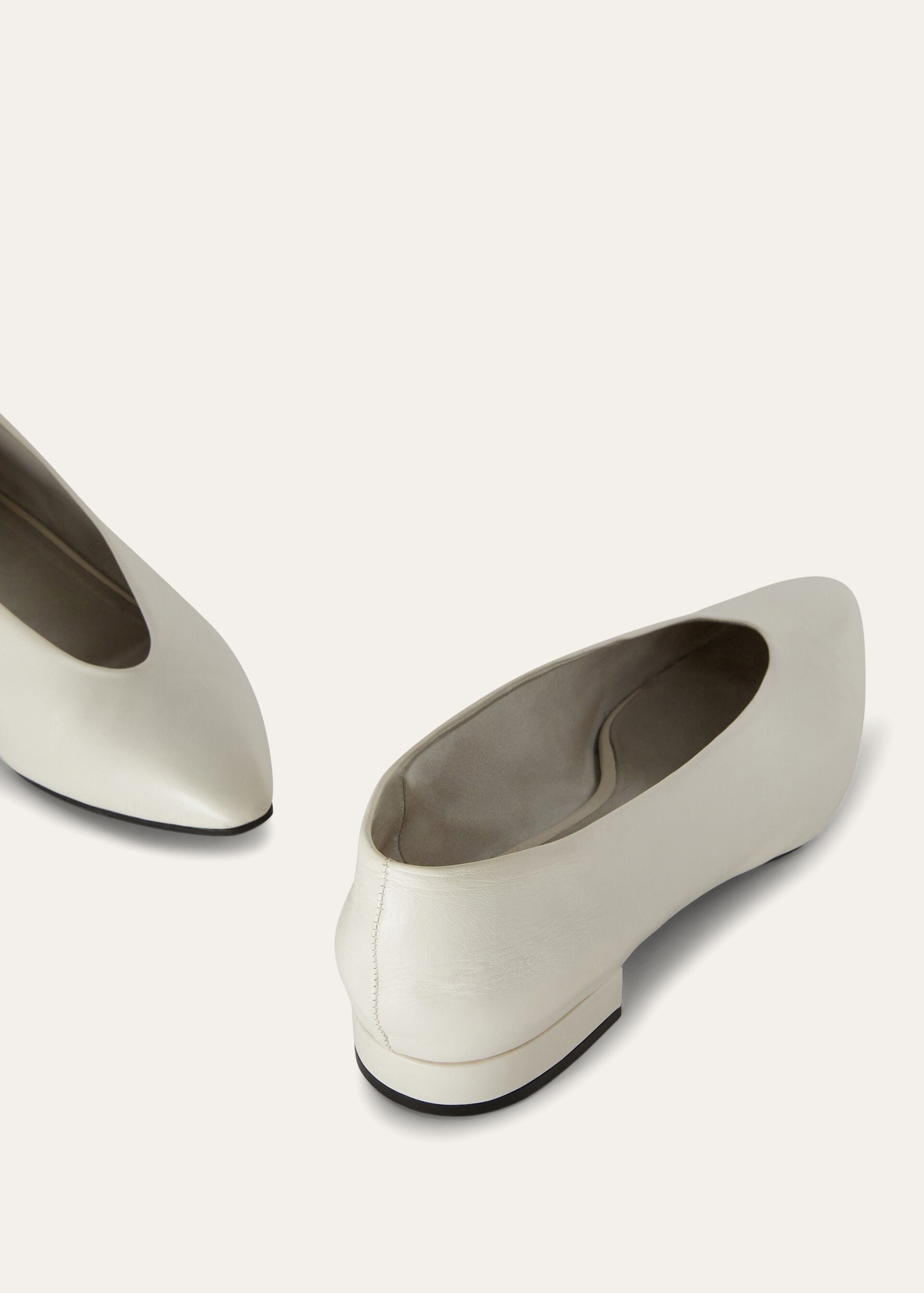 Rebecca Ballet Flat - Light White Milk