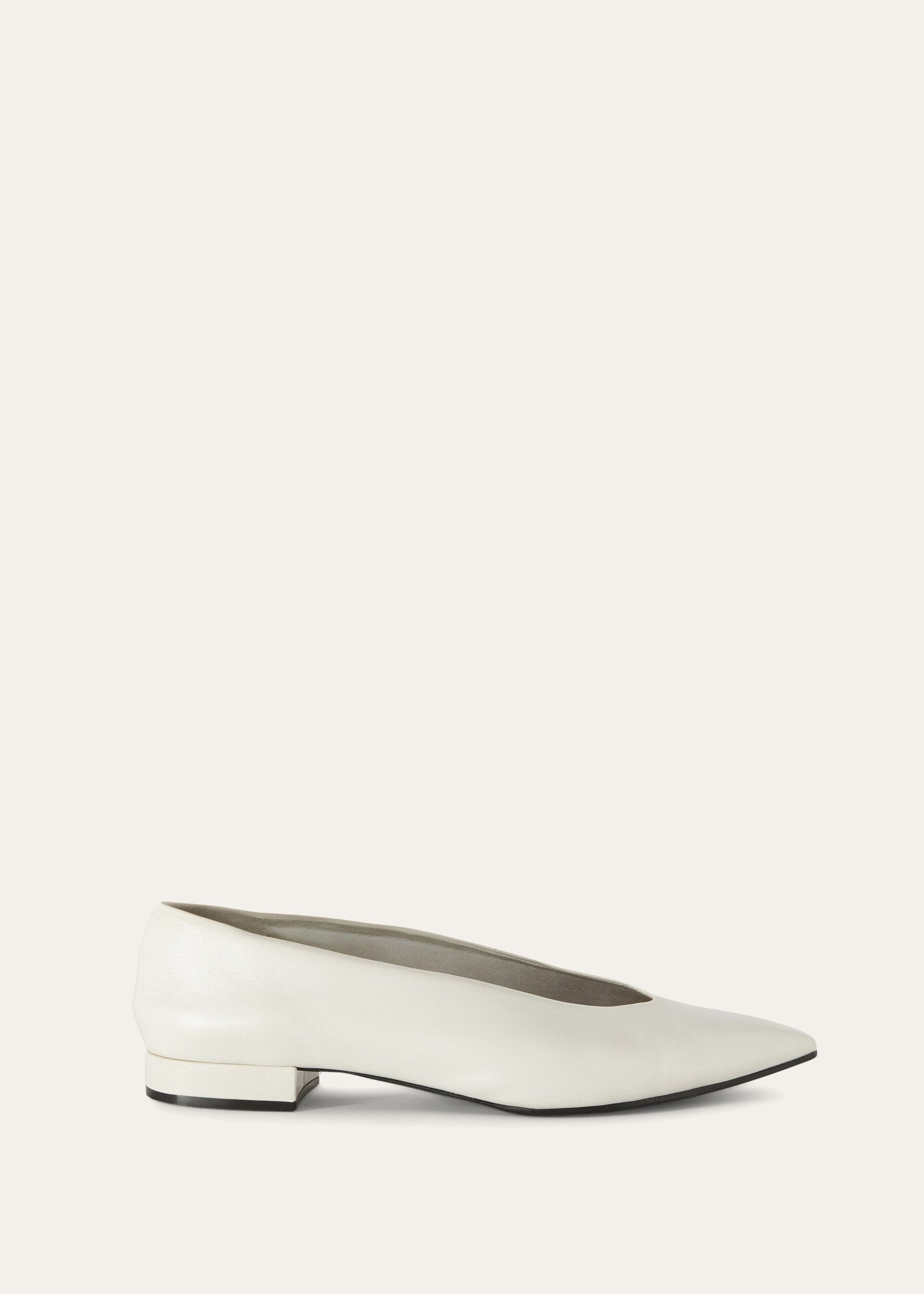 Rebecca Ballet Flat - Light White Milk