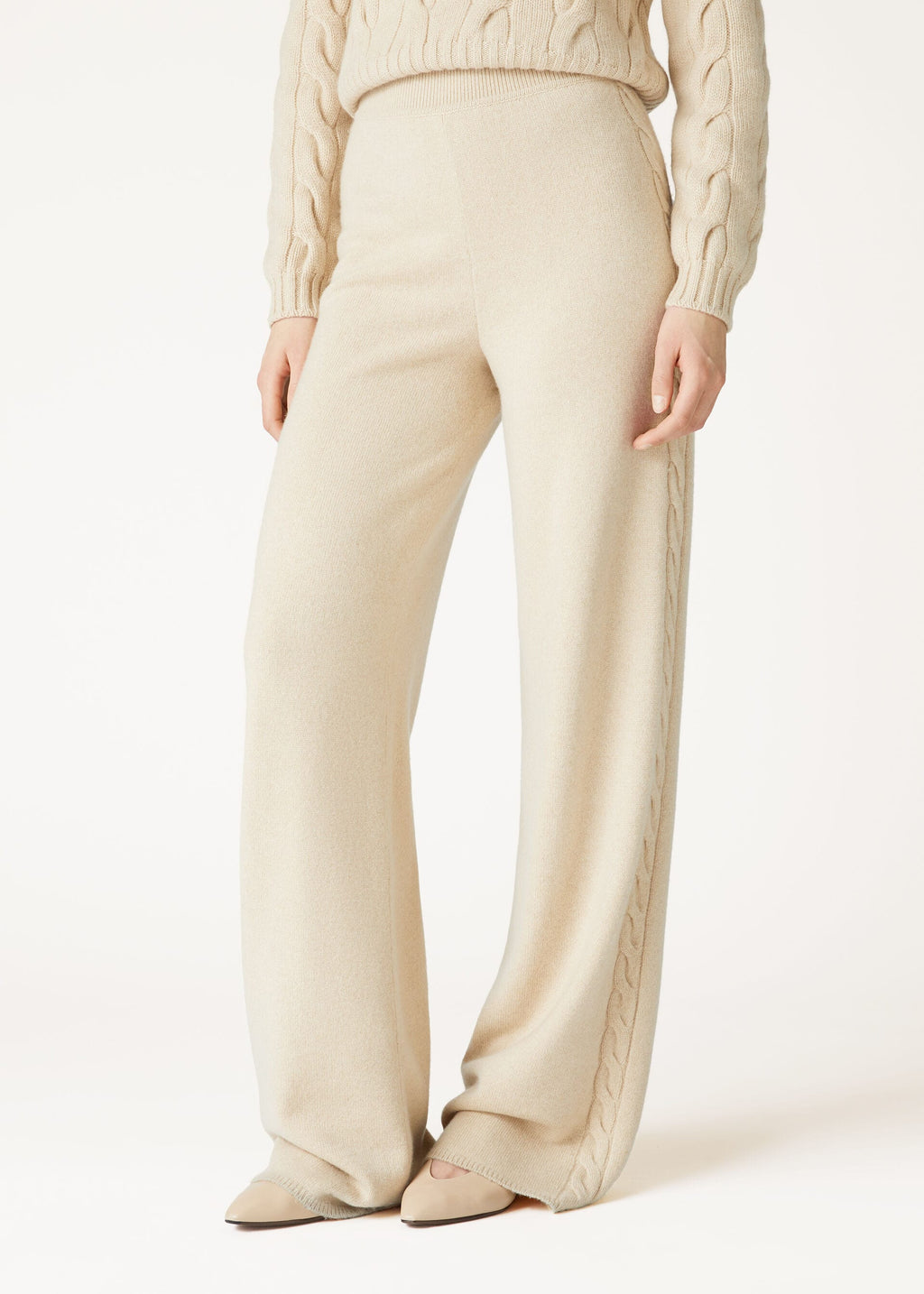 Napier Pants - Creamy Cashmere Melange