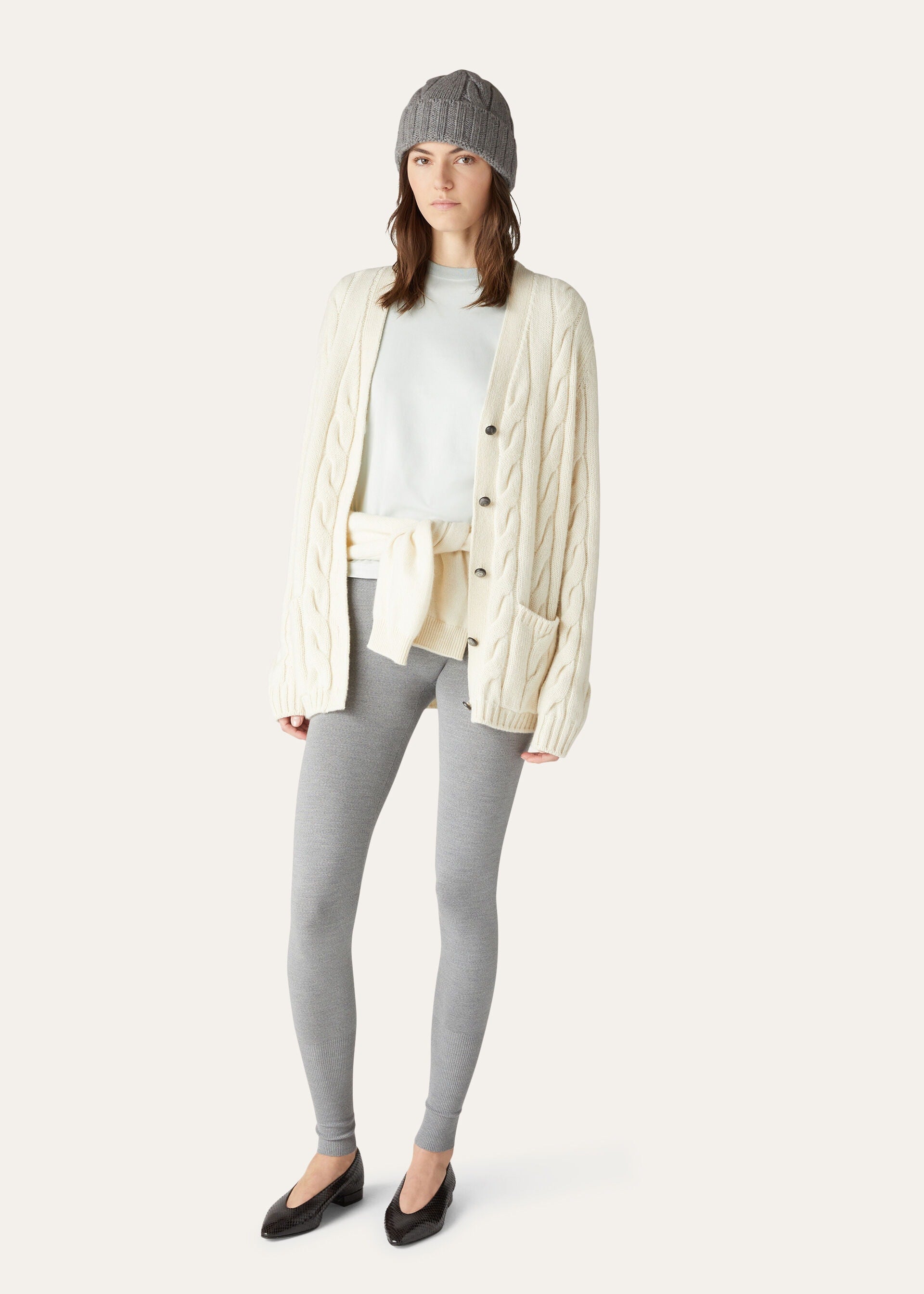 Napier Cardigan - White Snow