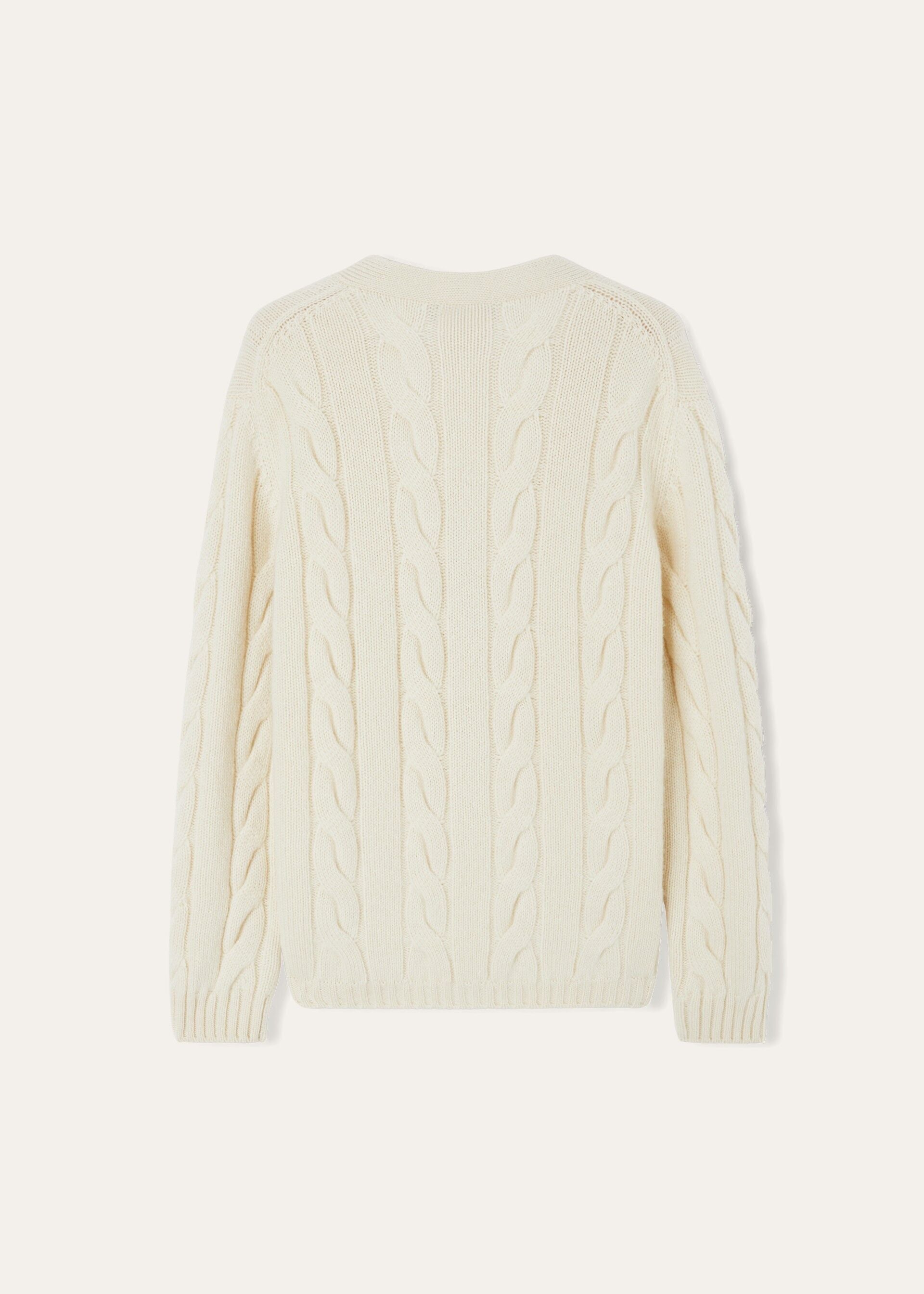 Napier Cardigan - White Snow