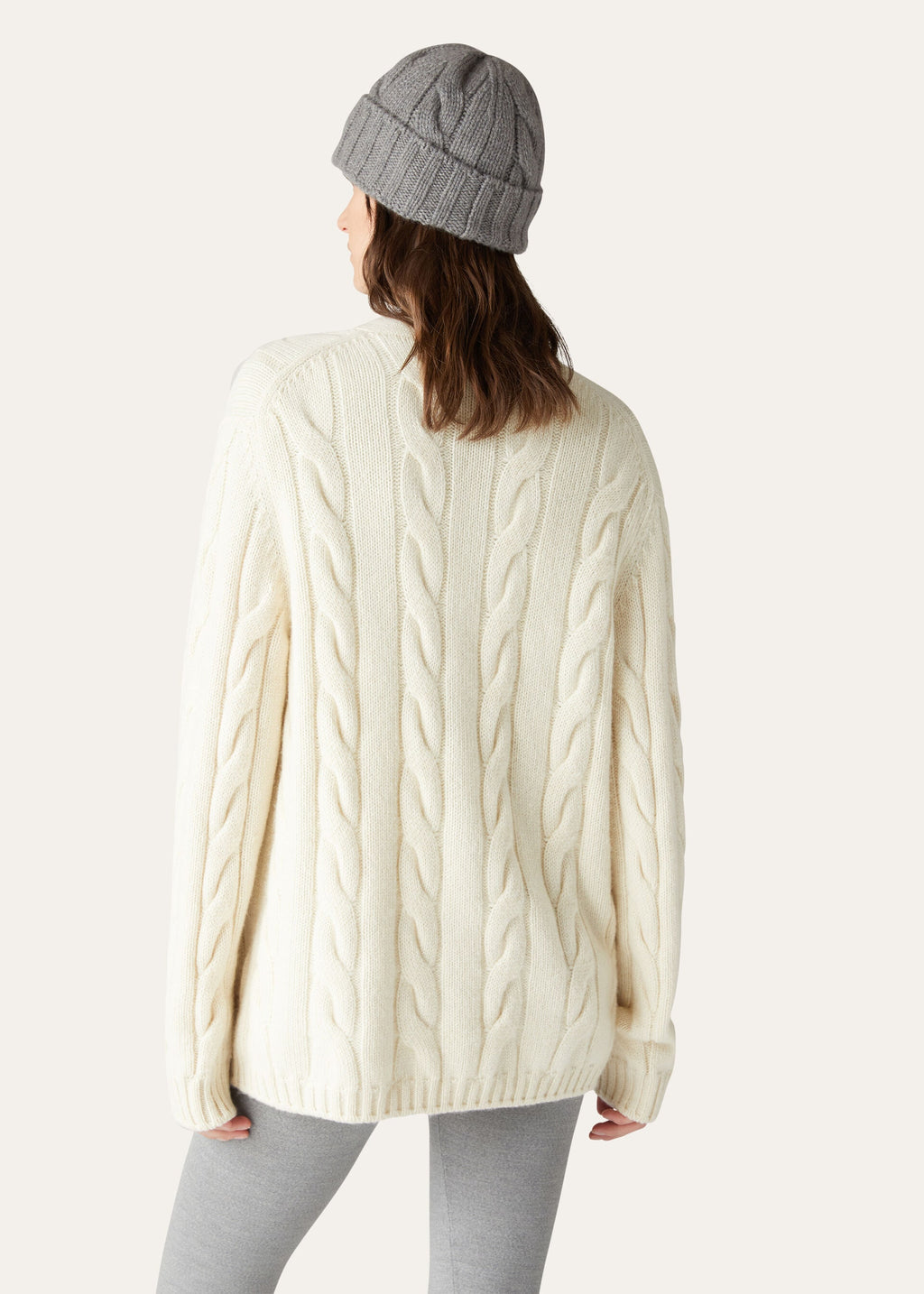 Napier Cardigan - White Snow