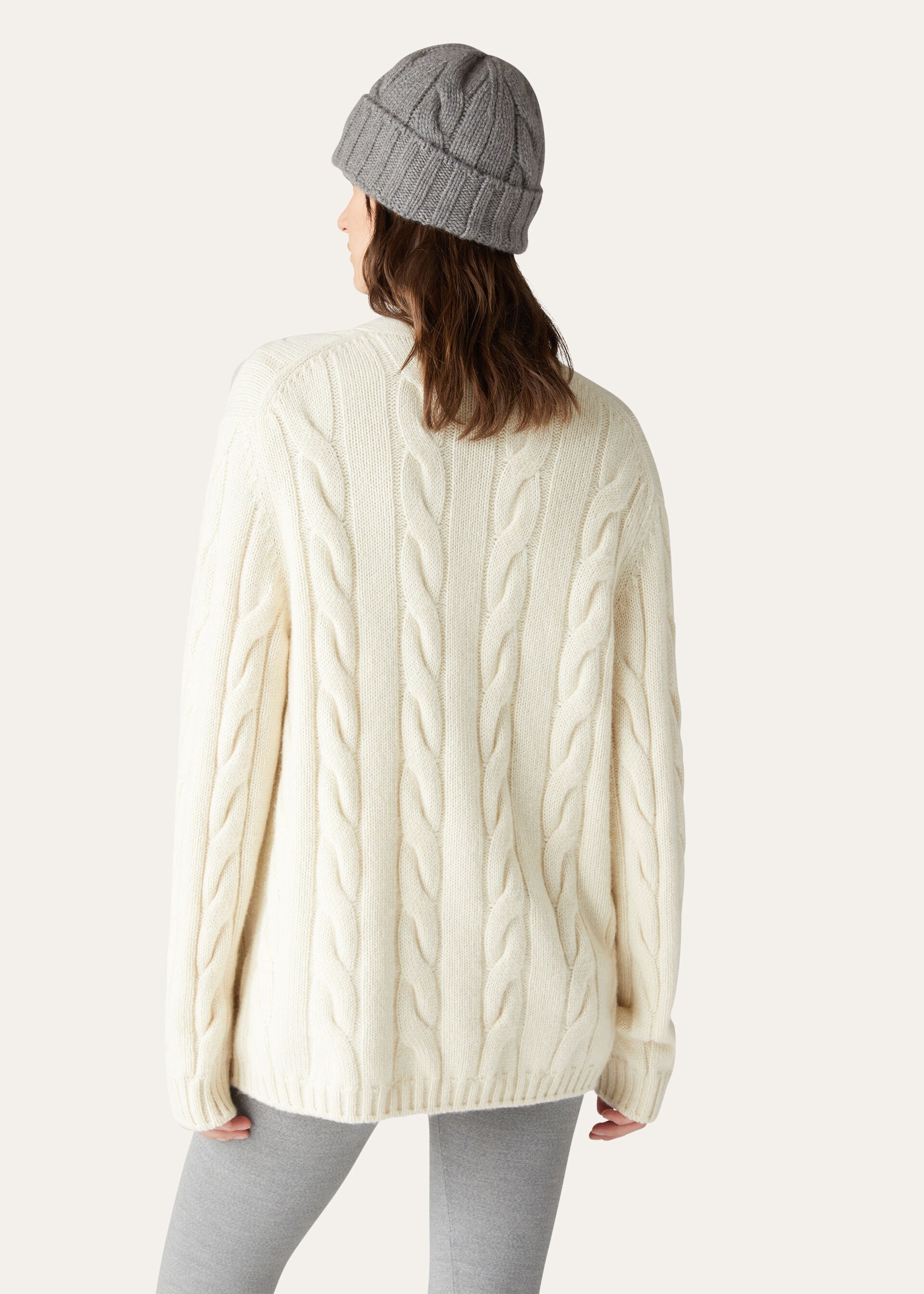 Napier Cardigan - White Snow