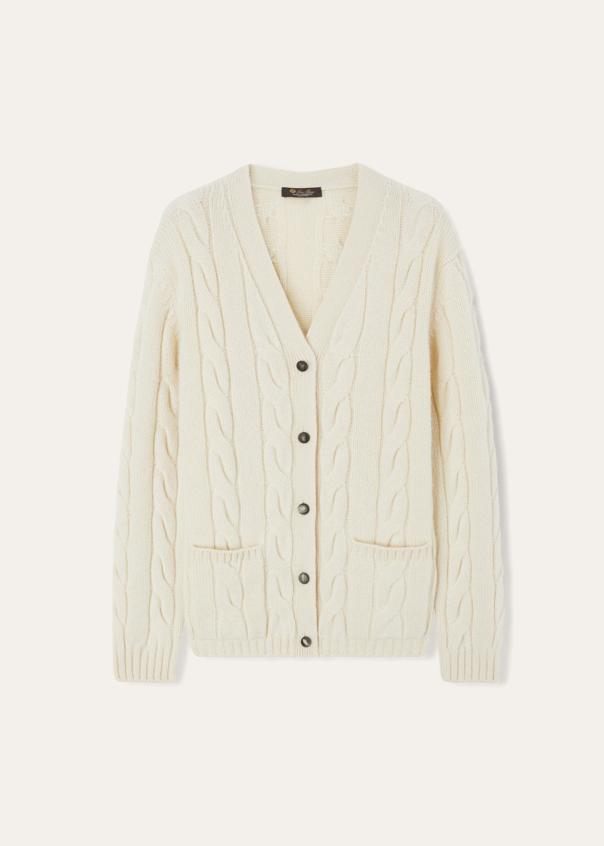 Napier Cardigan - White Snow