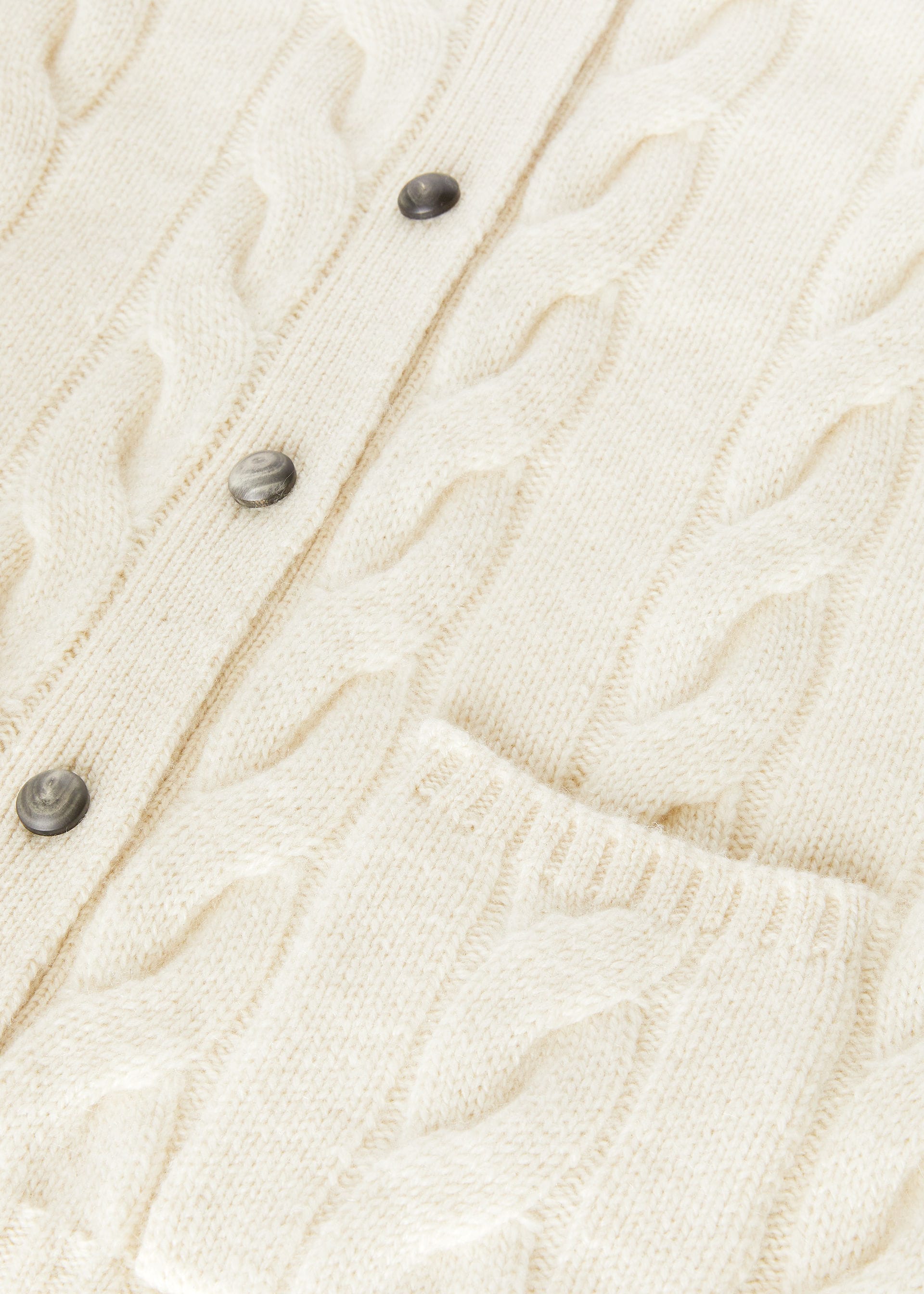 Napier Cardigan - White Snow
