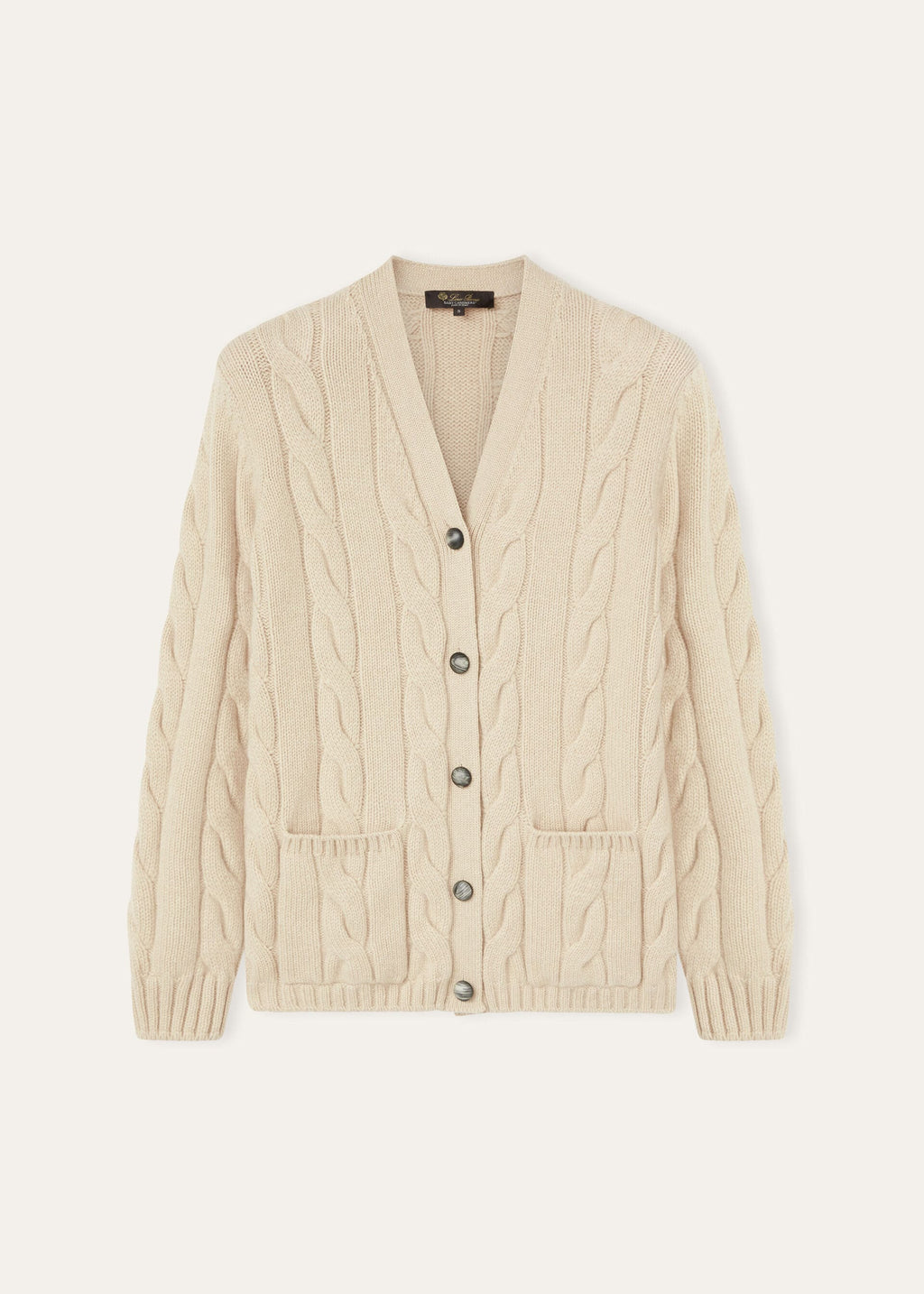 Napier Cardigan - Creamy Cashmere Melange