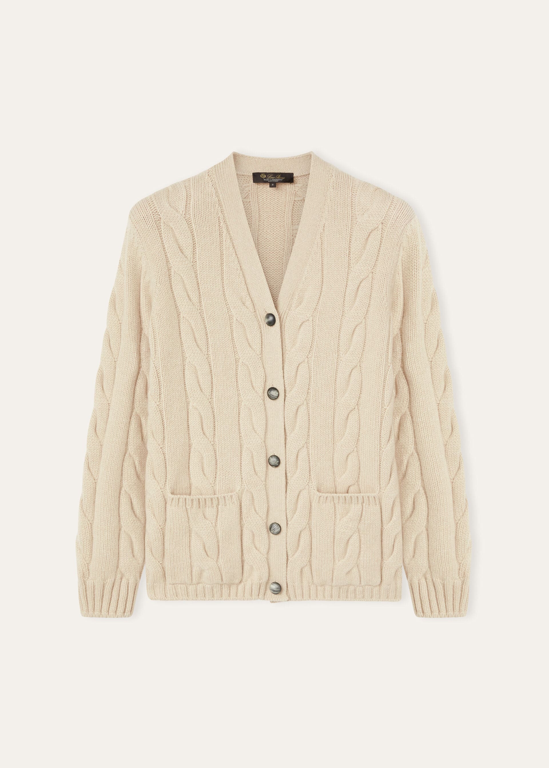 Napier Cardigan - Creamy Cashmere Melange