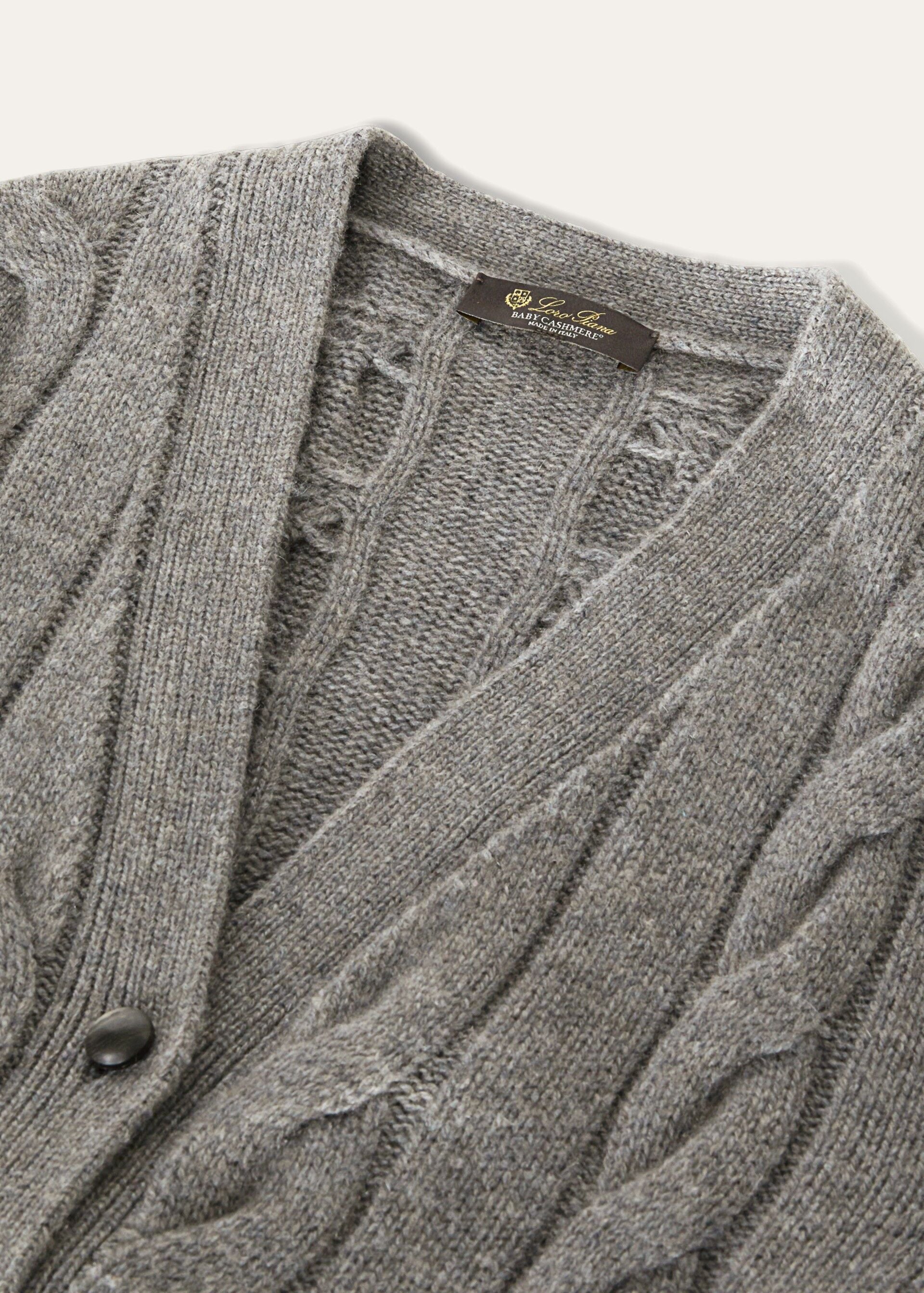 Napier Cardigan - Cayenne Melange/North Sea