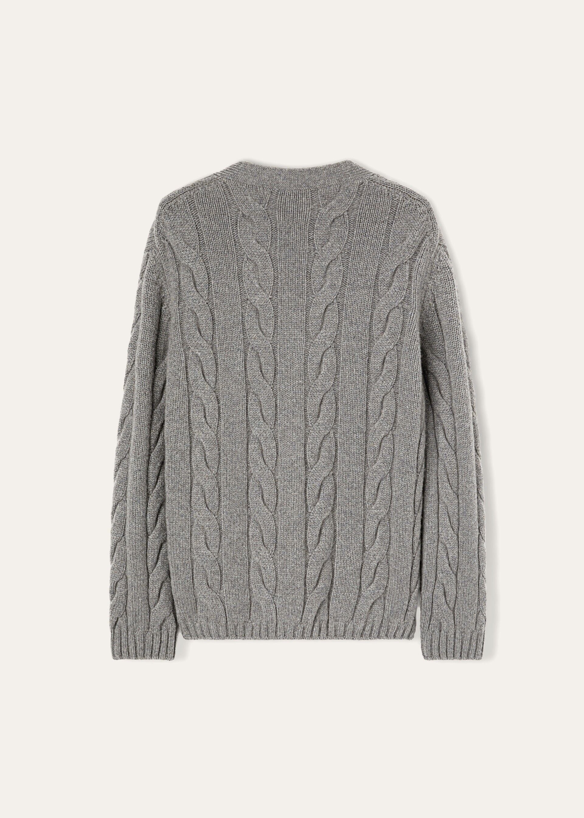 Napier Cardigan - Cayenne Melange/North Sea