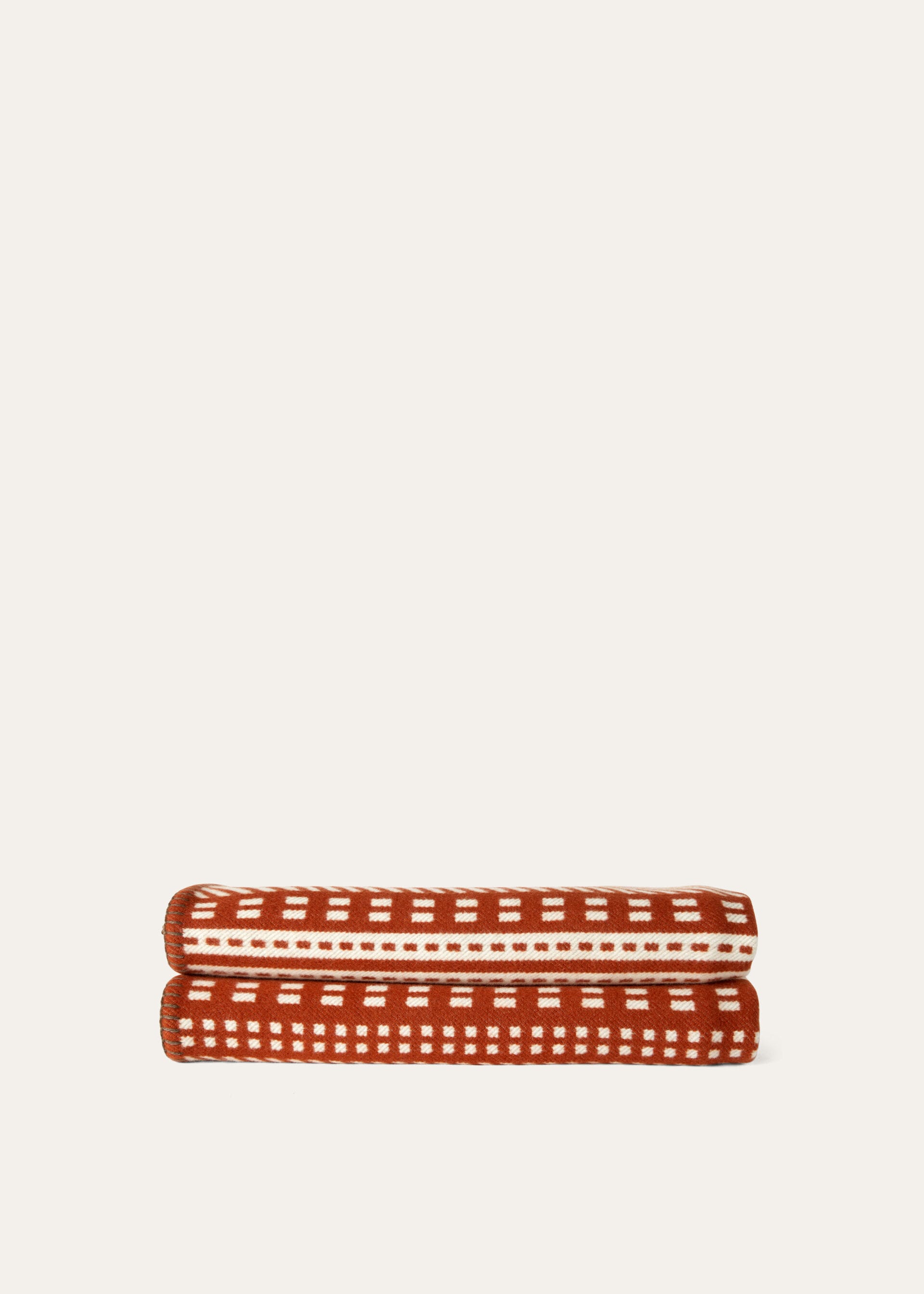 Atacama Throw Blanket - Piment Doux /White