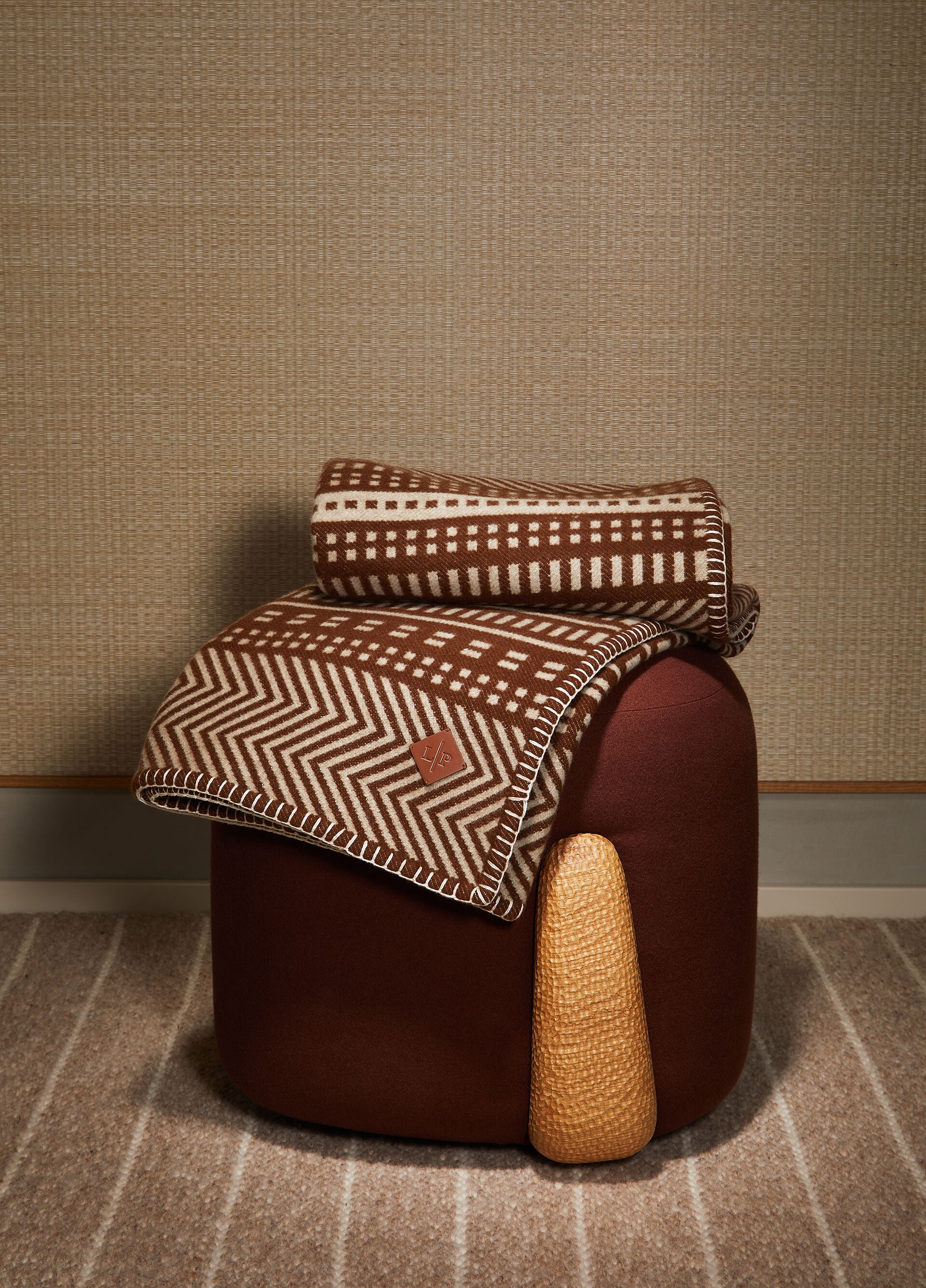Atacama Throw Blanket - Orzo/Michigan