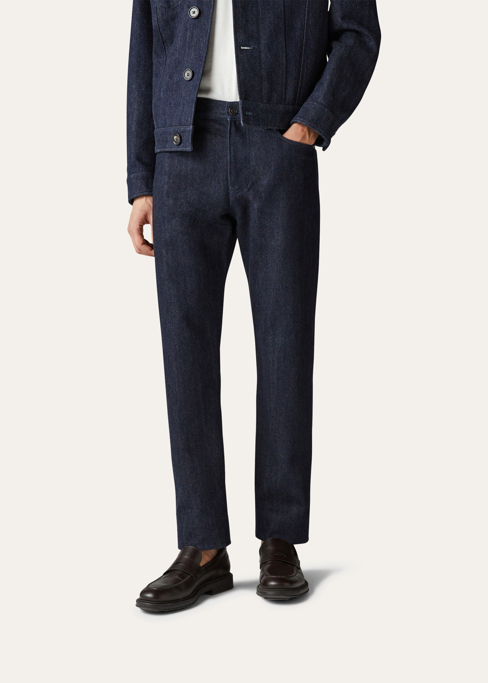 Quarona Five-Pocket Jeans - Shadow Blue