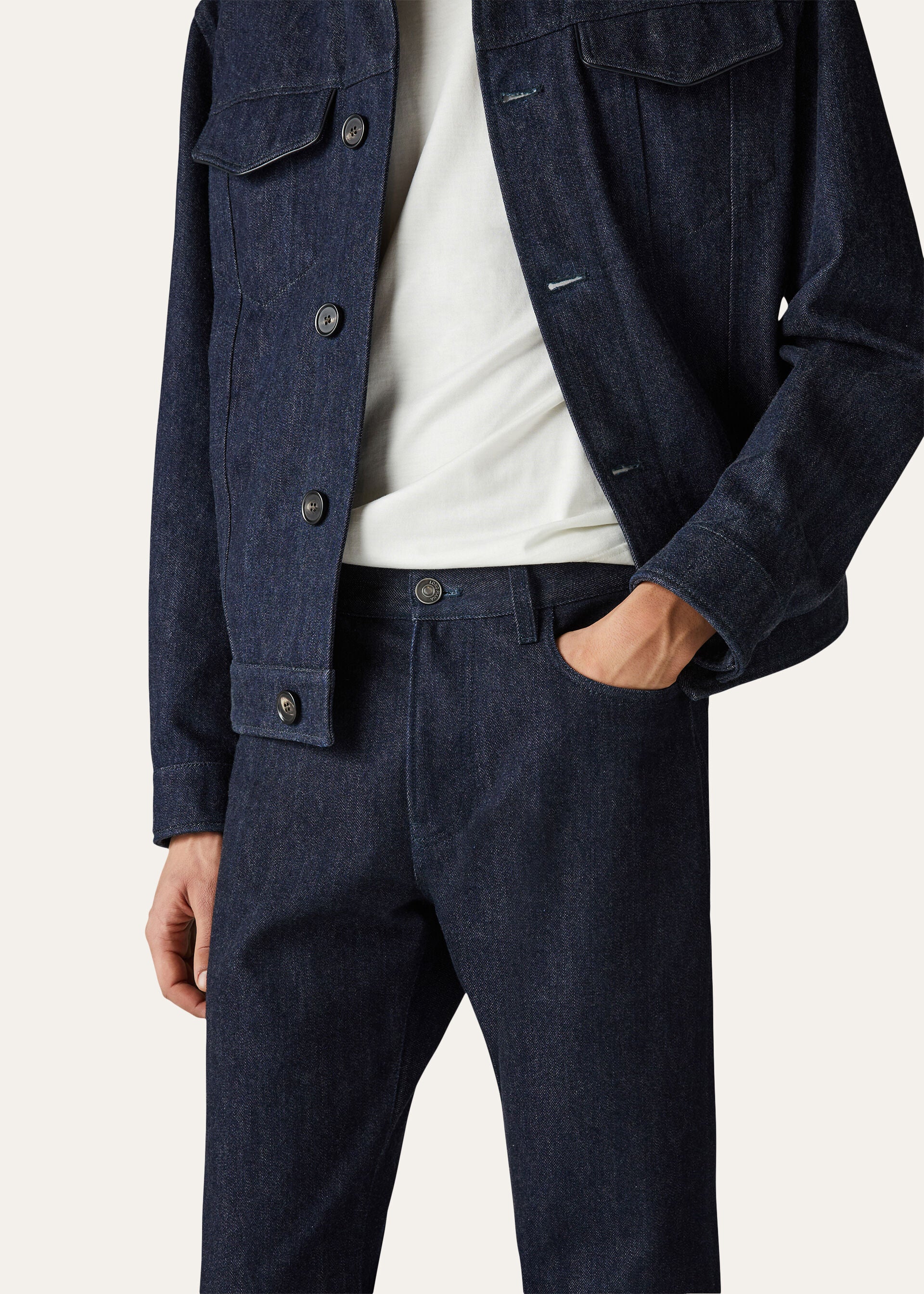 Quarona Five-Pocket Jeans - Shadow Blue