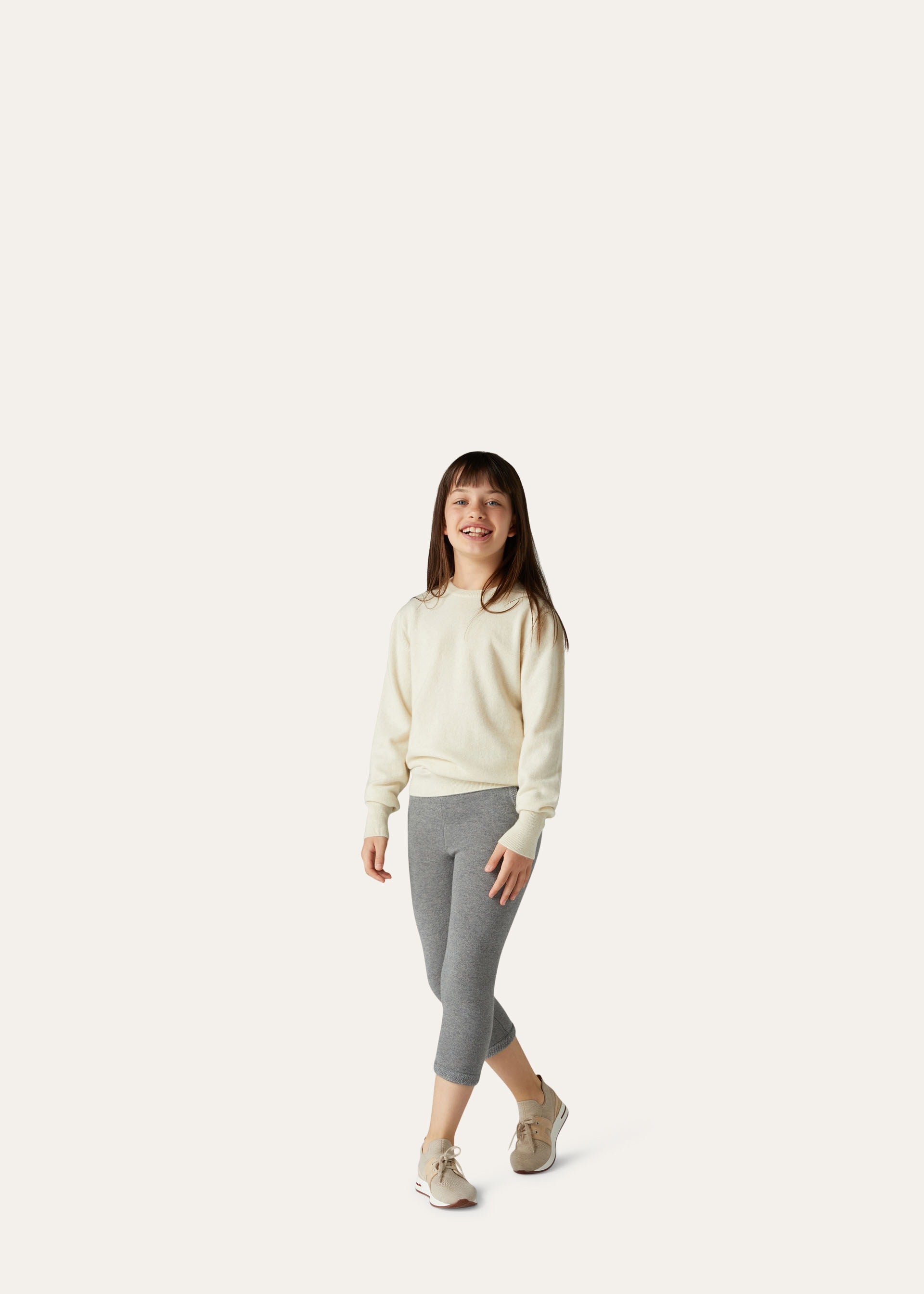 Loro Crewneck - Pure Dunes Melange