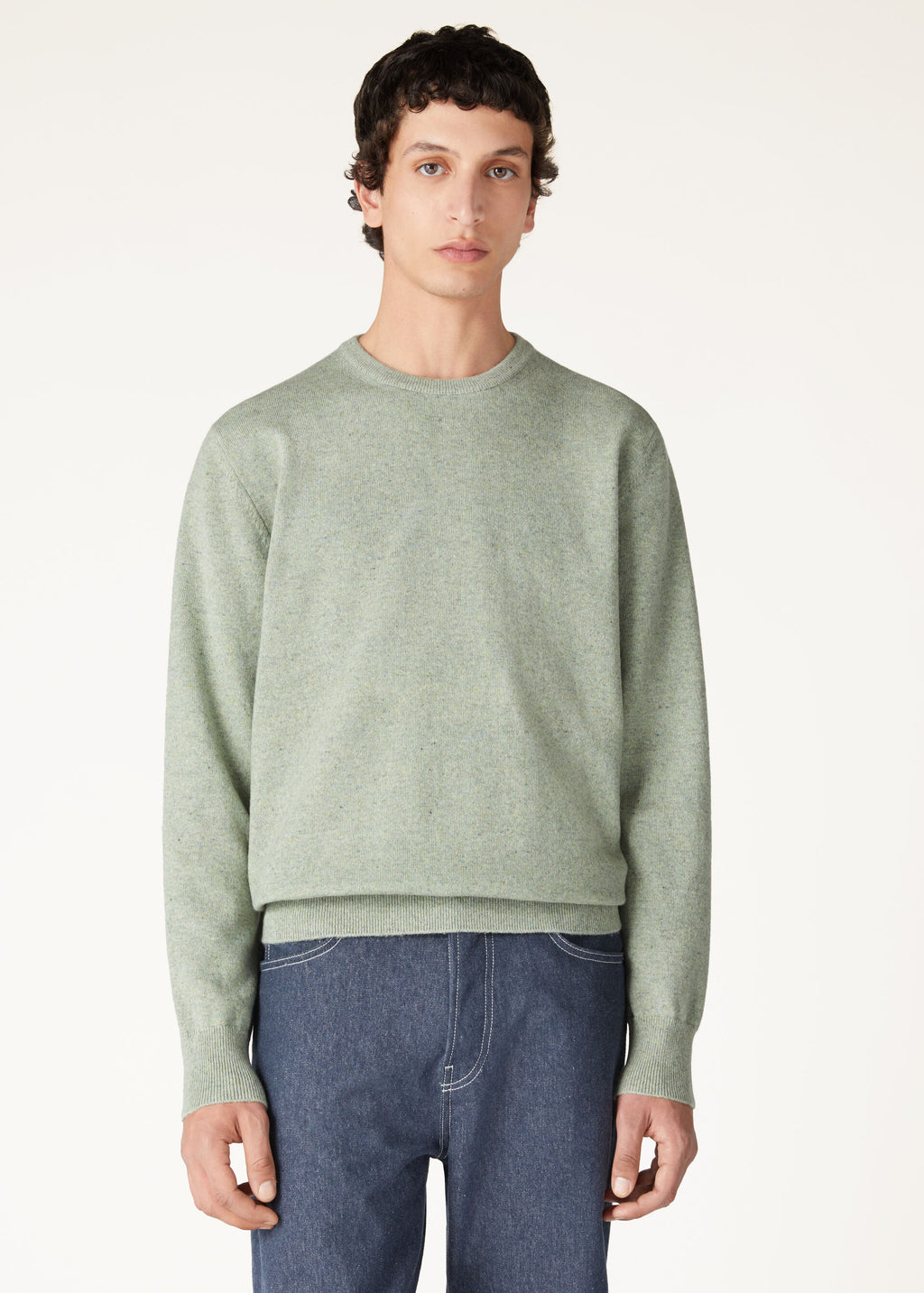 Loro Crewneck - Light Ivy Trellis Melange