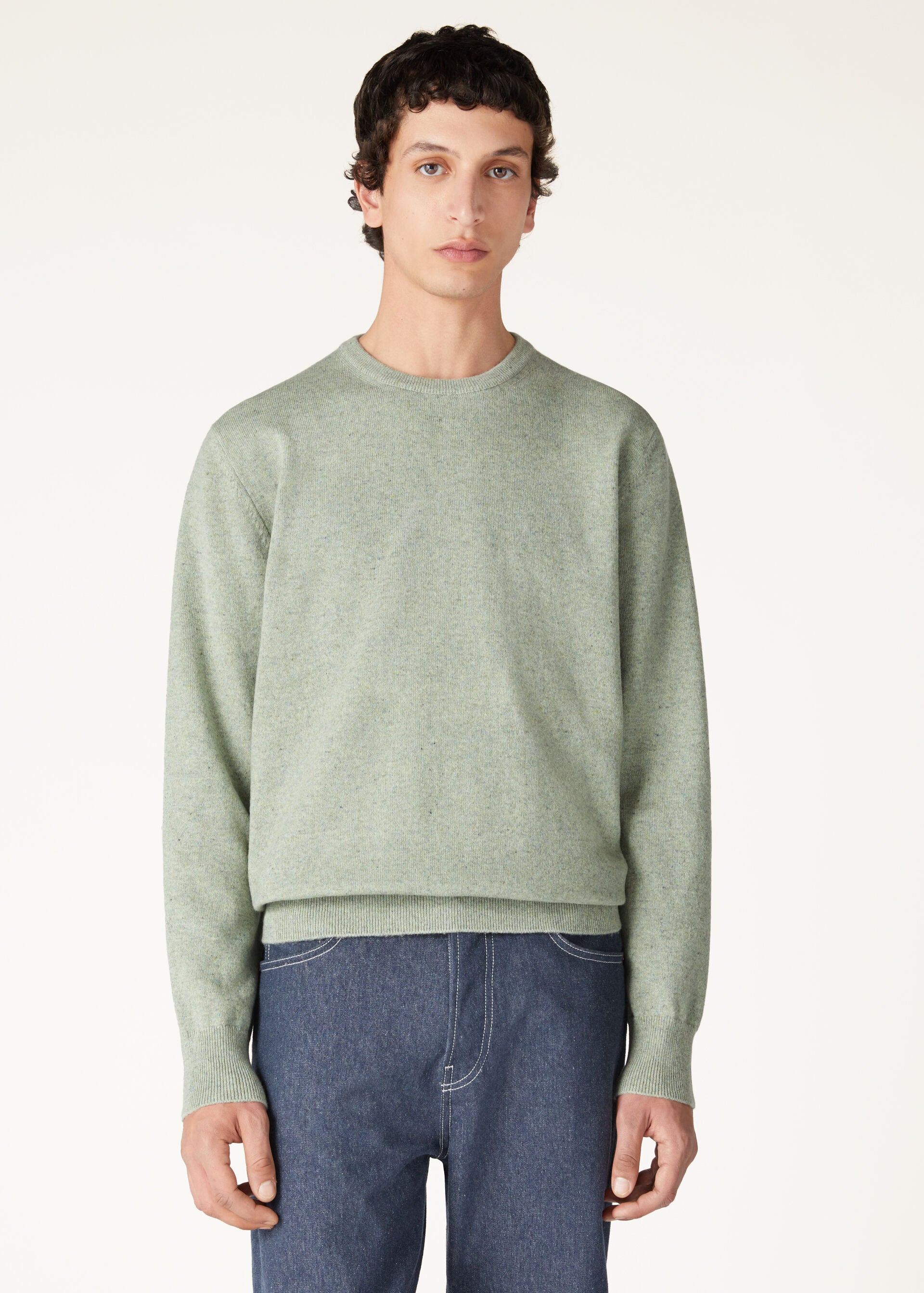 Loro Crewneck - Light Ivy Trellis Melange