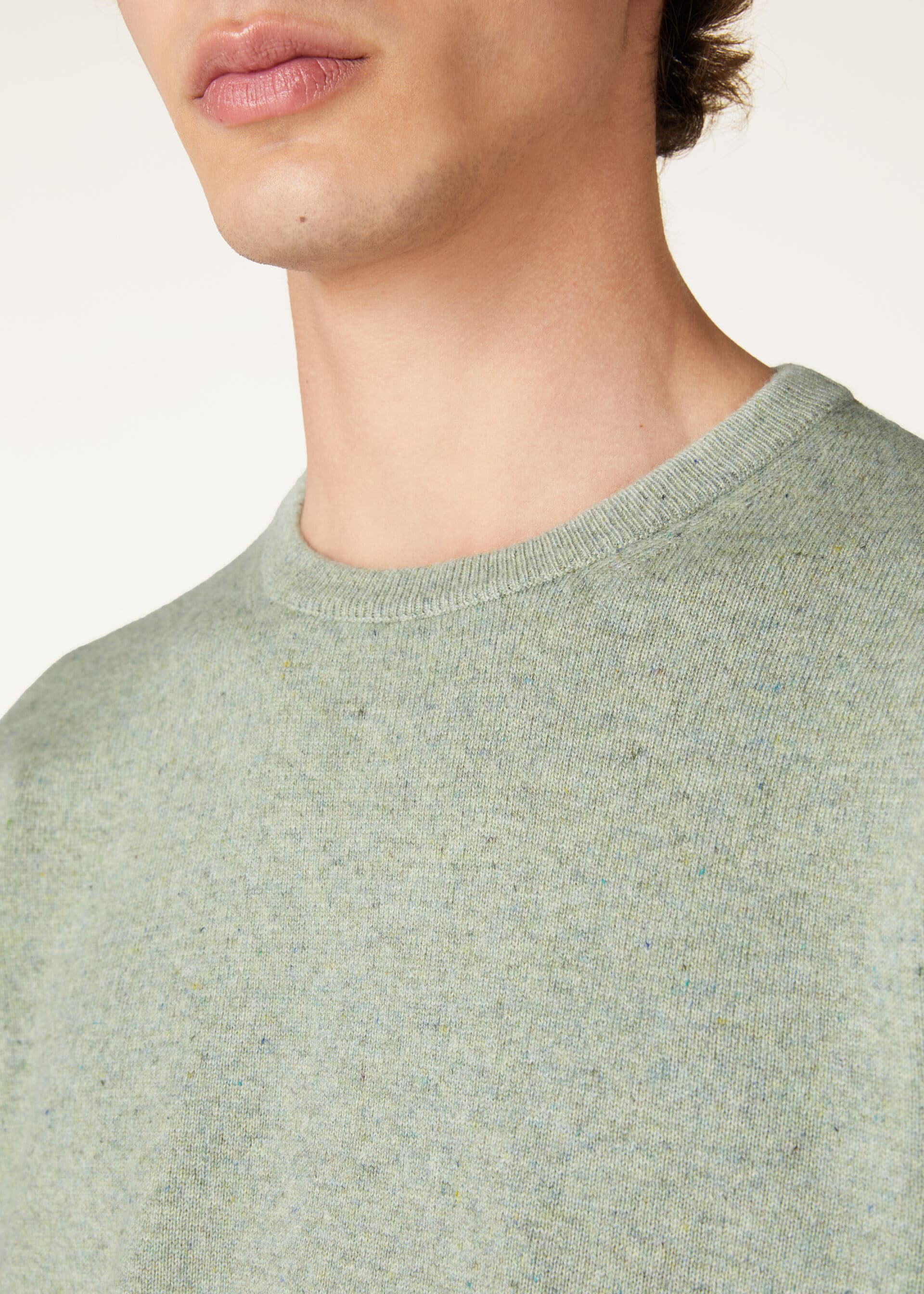 Loro Crewneck - Light Ivy Trellis Melange