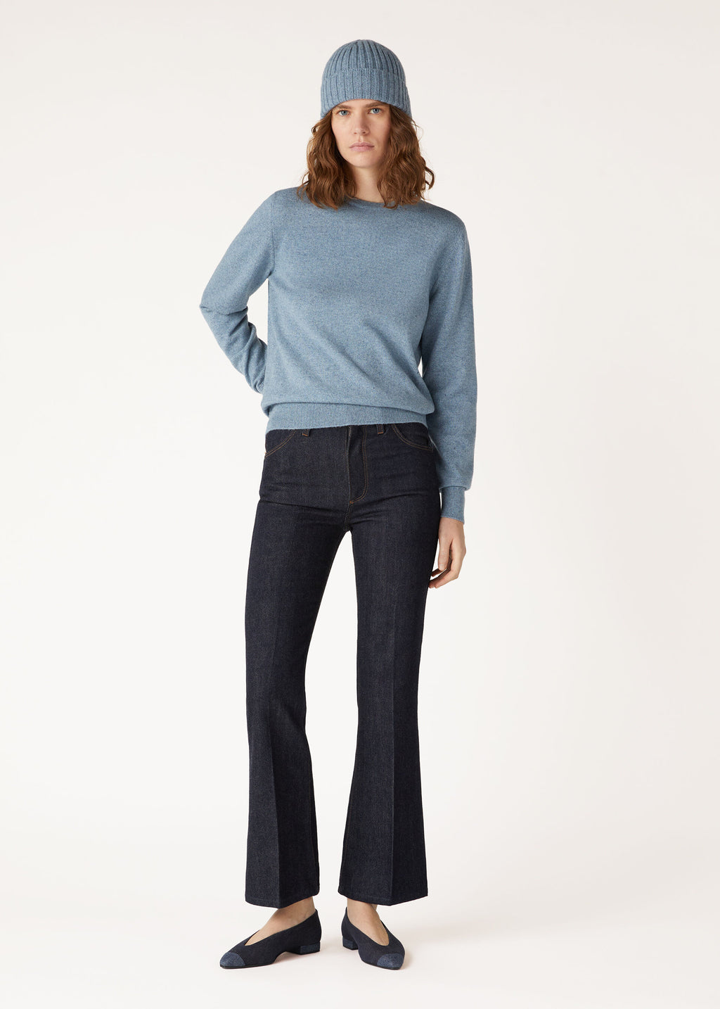 Loro Crewneck - Dainty Blue Dust Melange