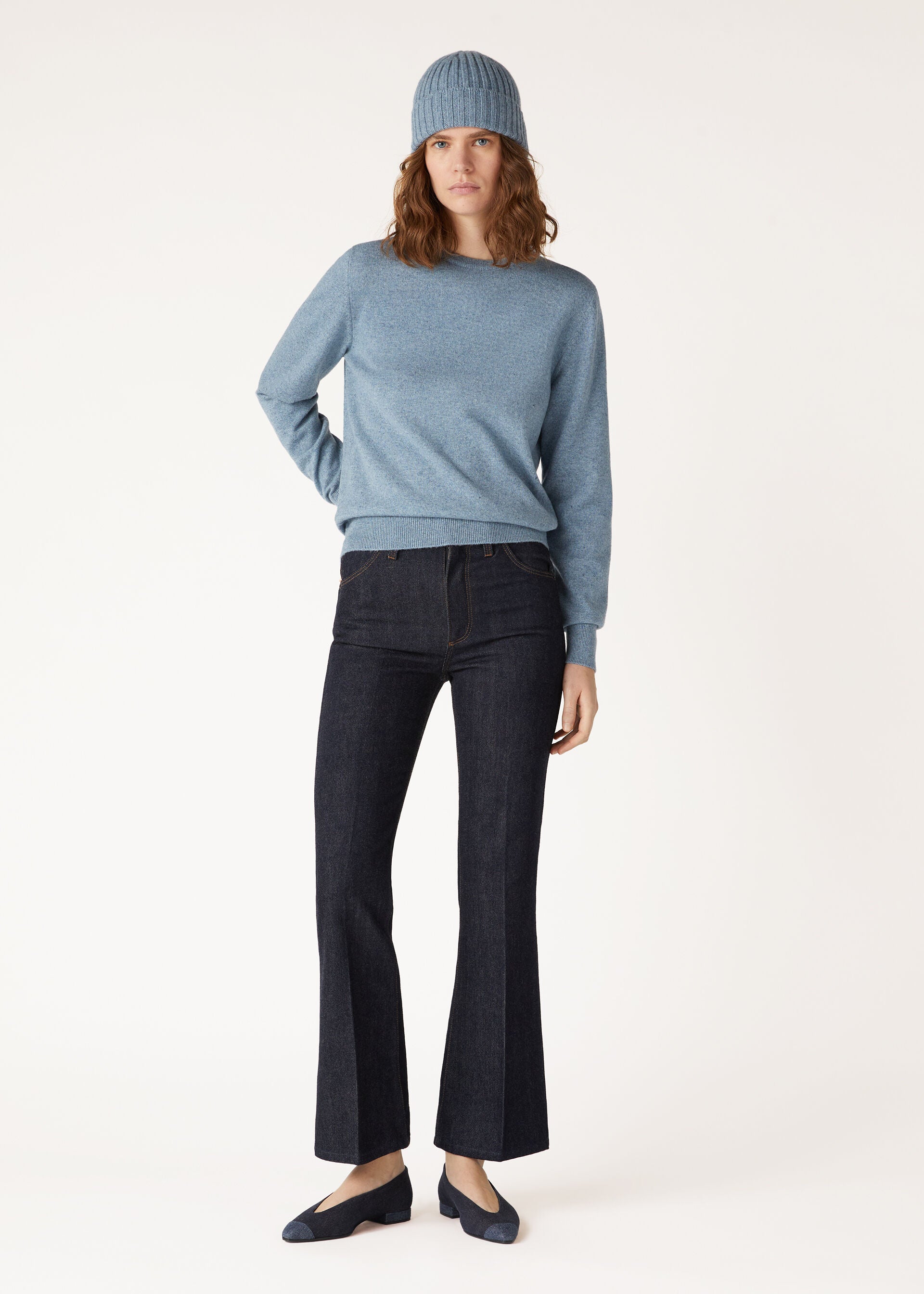Loro Crewneck - Dainty Blue Dust Melange