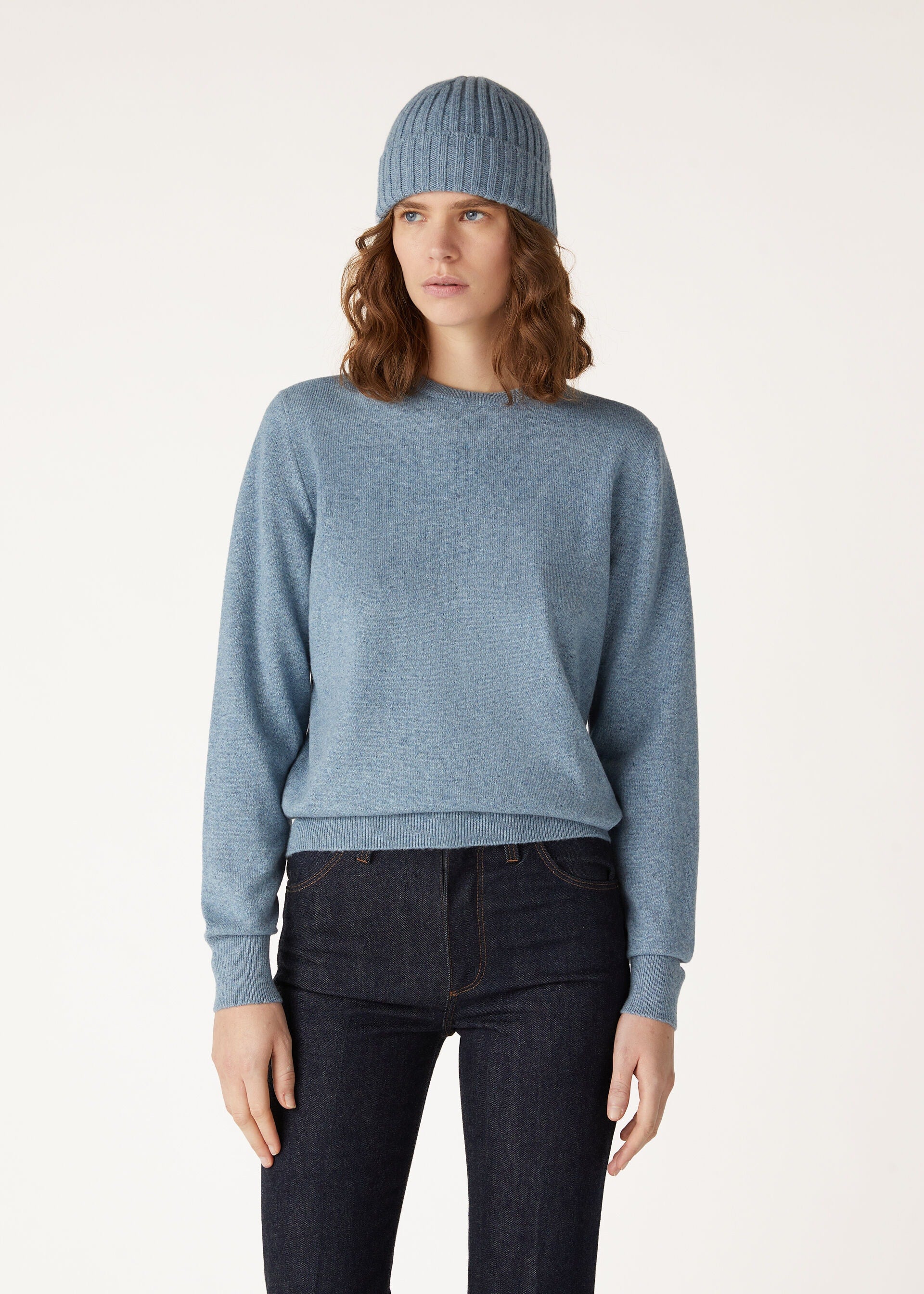 Loro Crewneck - Dainty Blue Dust Melange