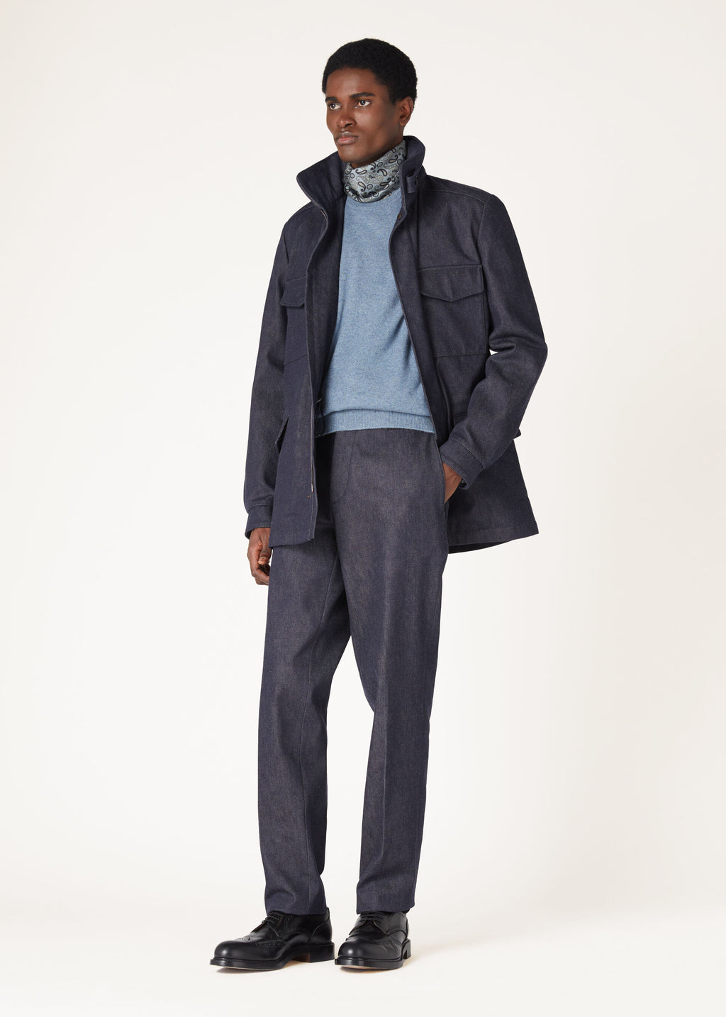 Loro Crewneck - Dainty Blue Dust Melange
