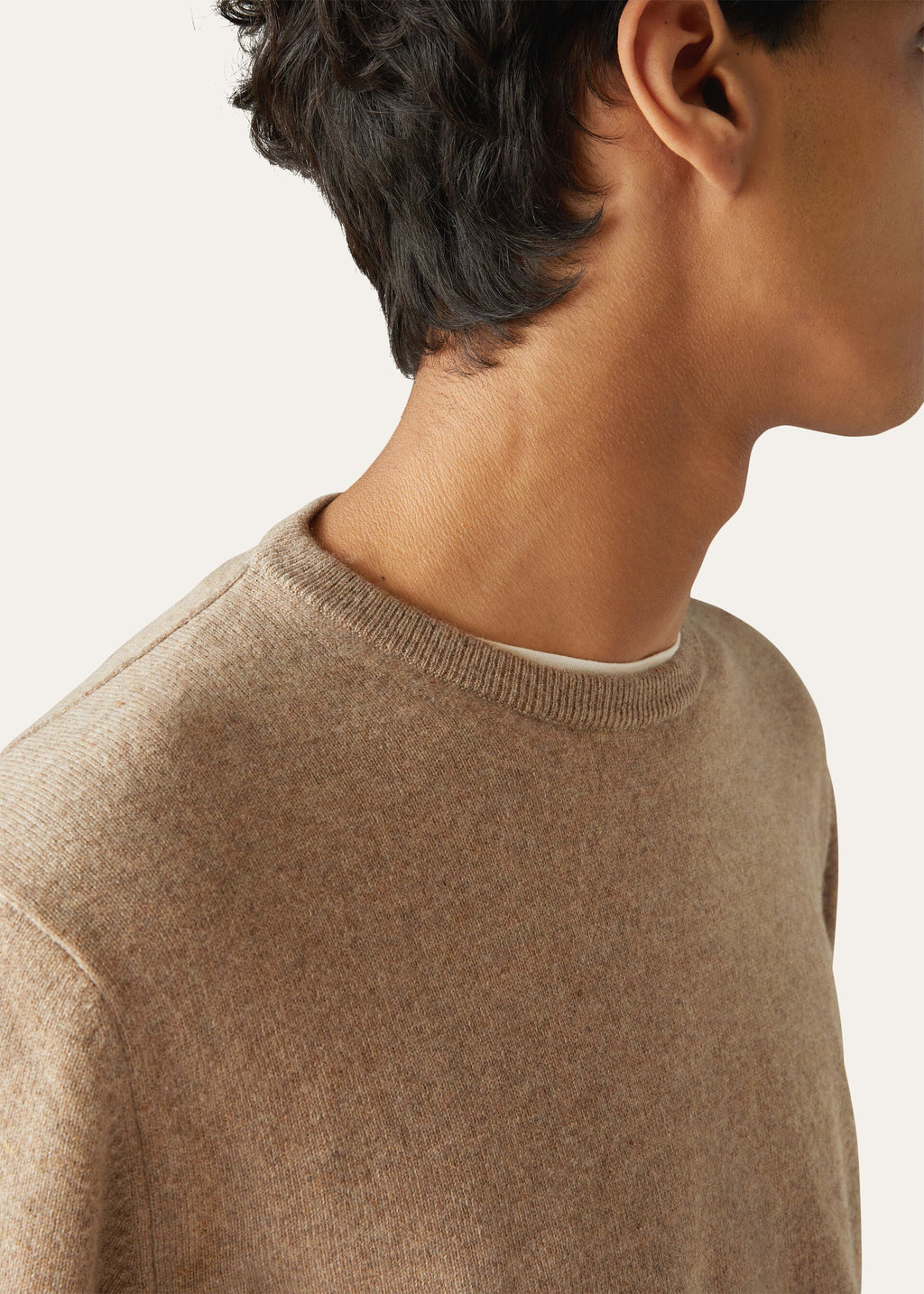 Loro Crewneck - Grain Brown Melange