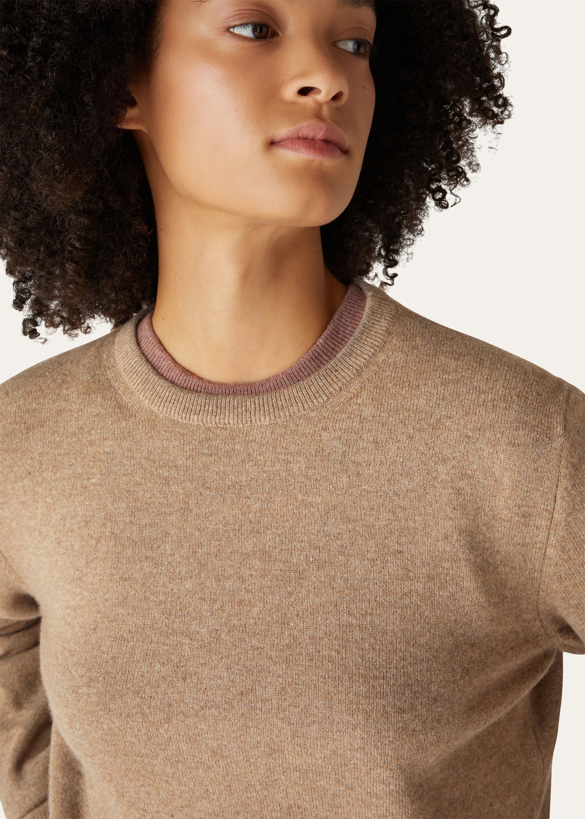 Loro Crewneck - Grain Brown Melange