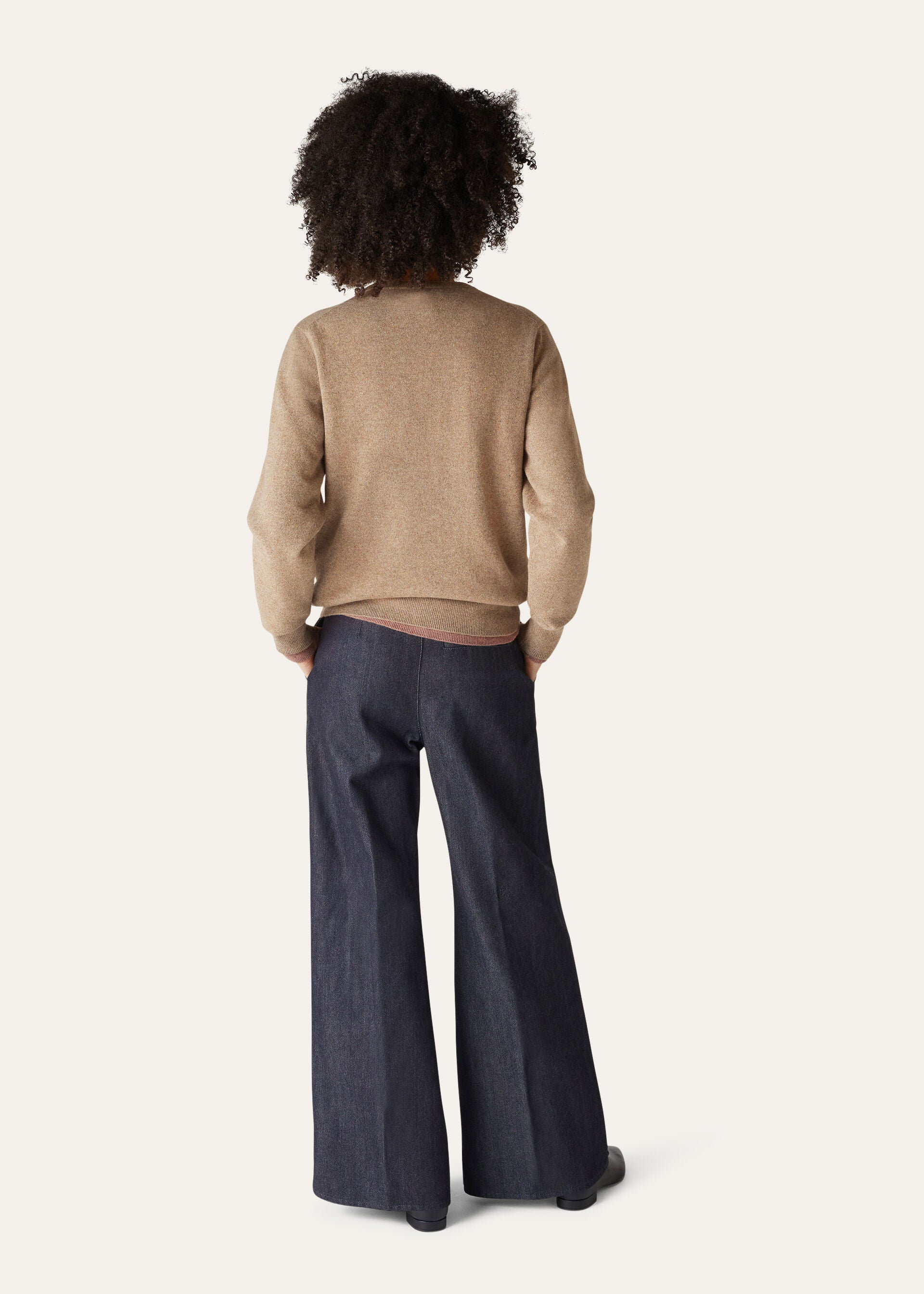 Loro Crewneck - Grain Brown Melange