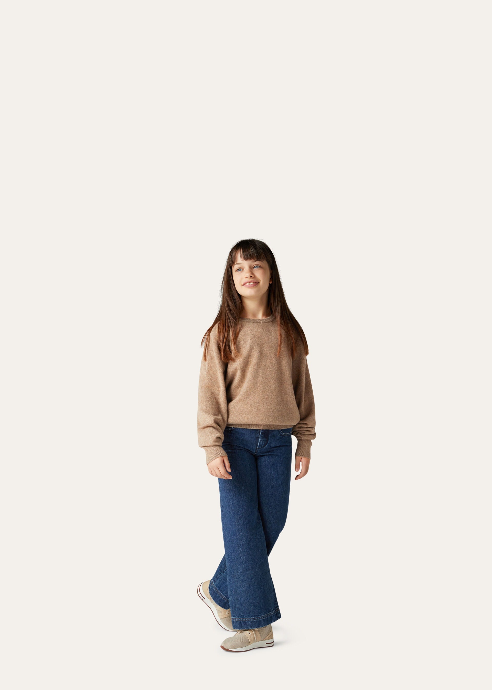 Loro Crewneck - Grain Brown Melange
