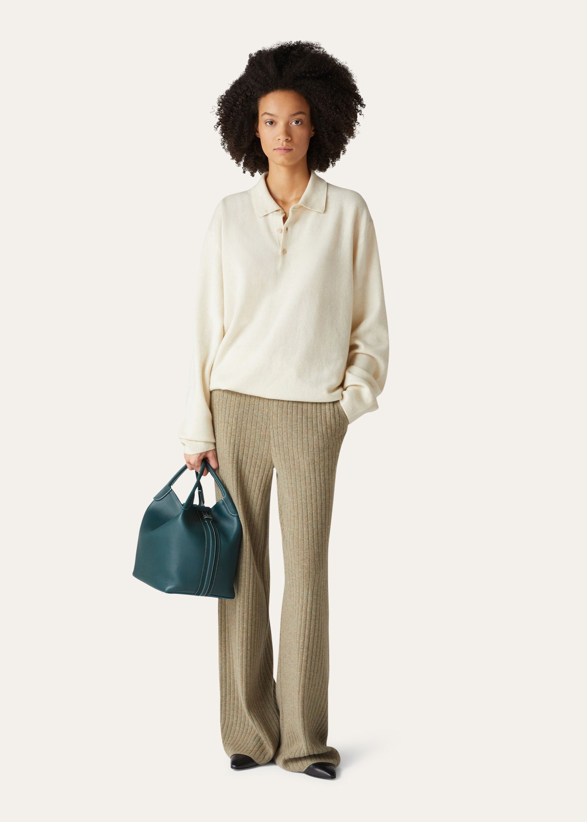 Loro Polo Shirt - Pure Dunes Melange