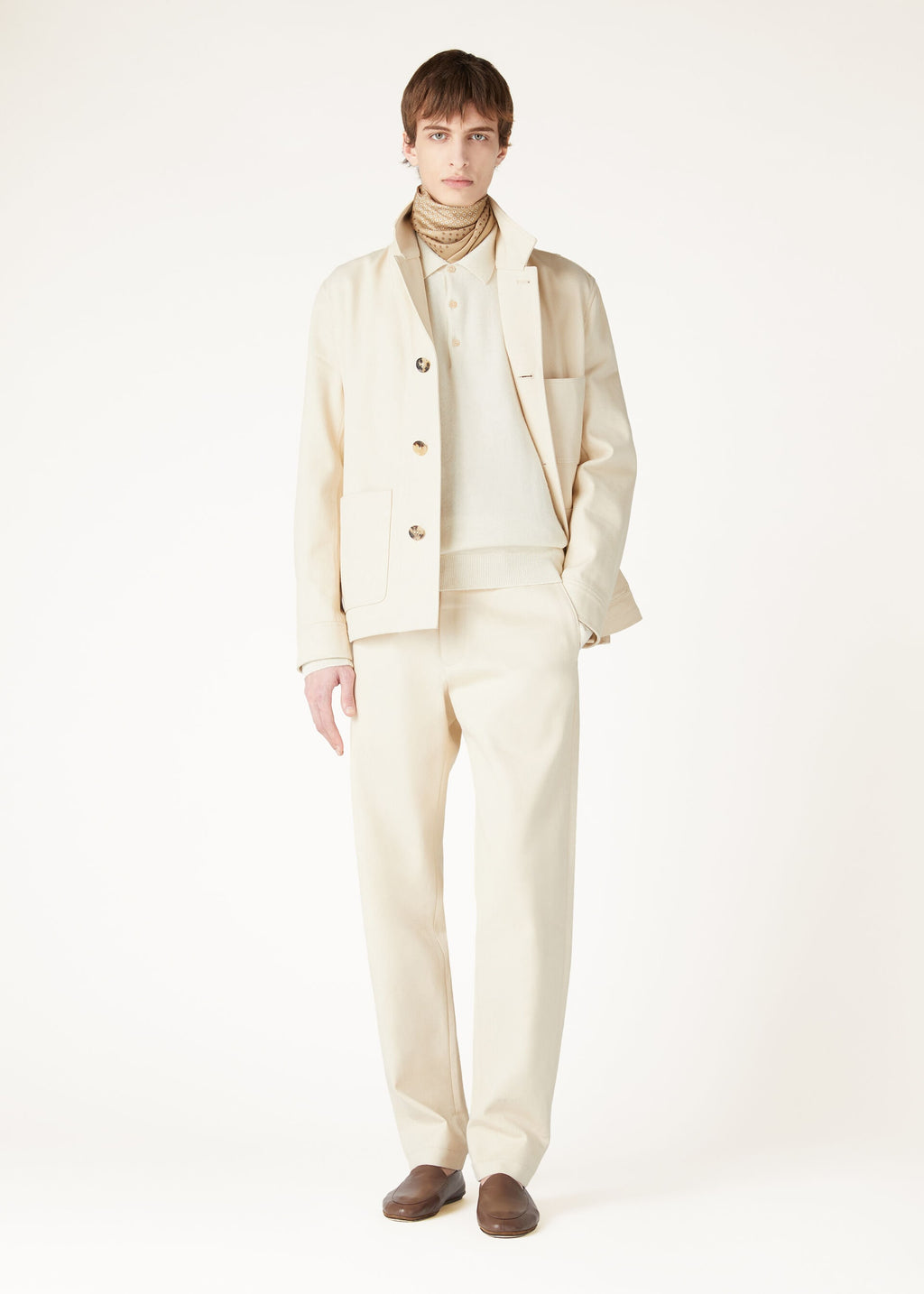 Loro Polo Shirt - Pure Dunes Melange