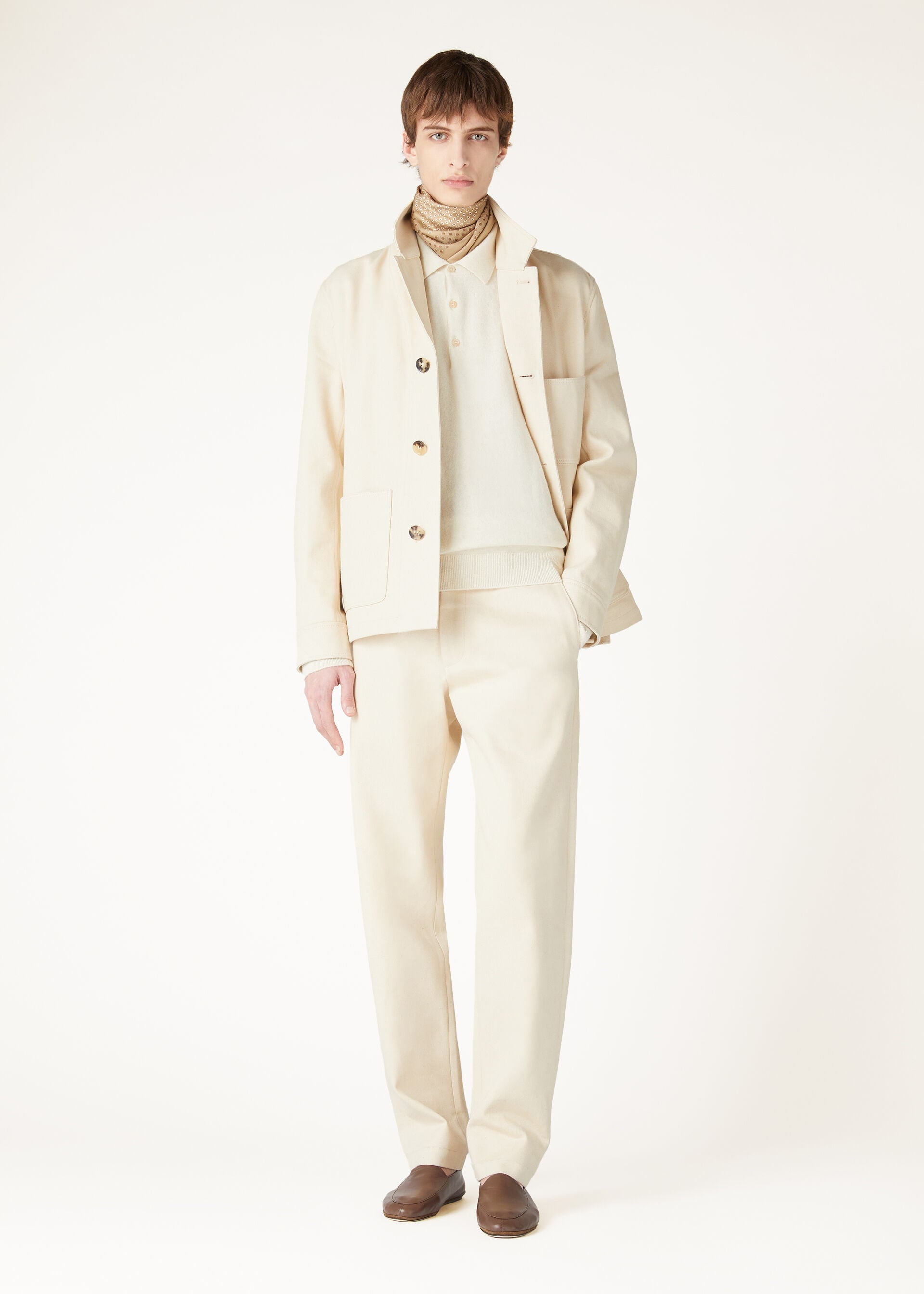 Loro Polo Shirt - Pure Dunes Melange