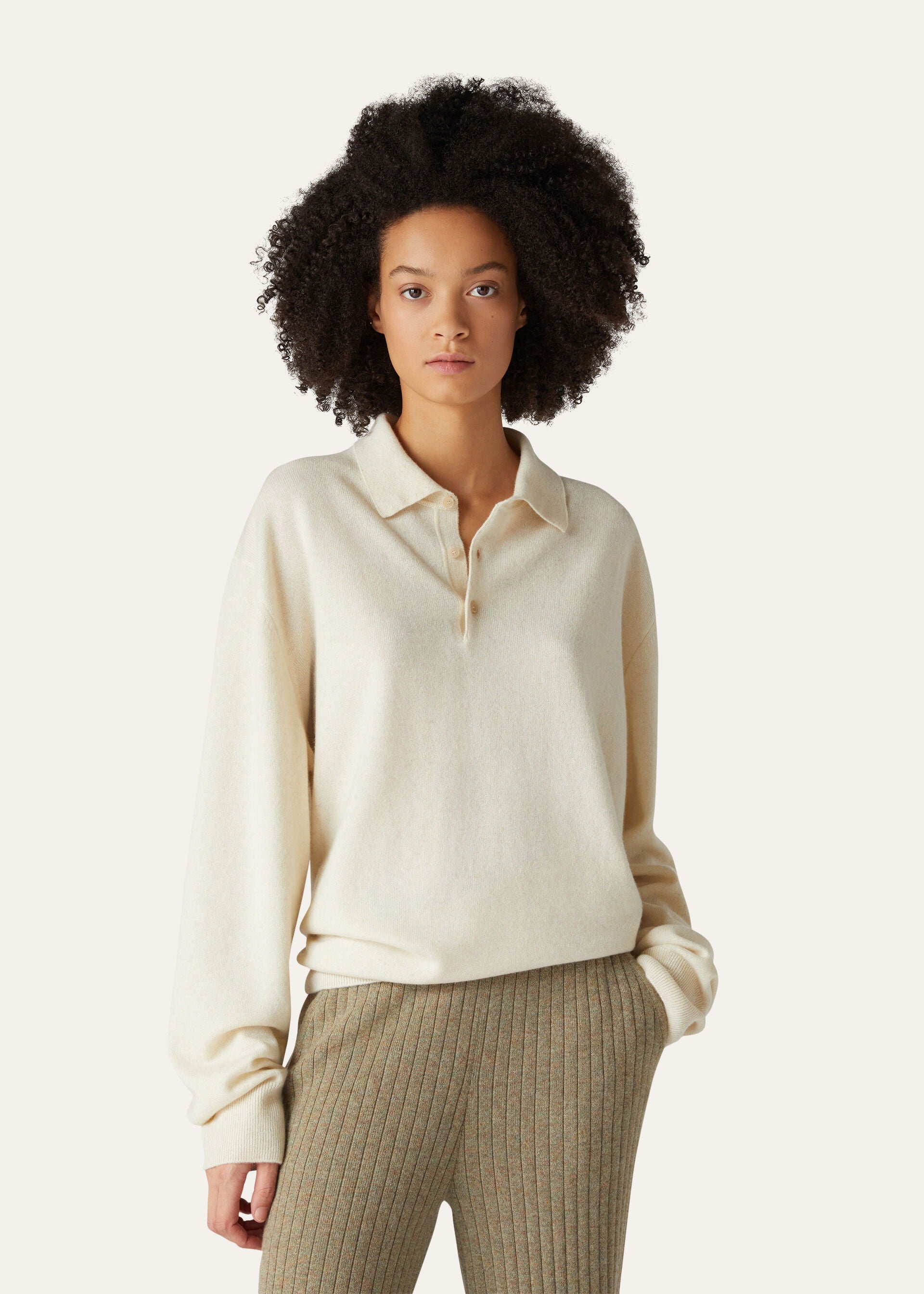 Loro Polo Shirt - Pure Dunes Melange