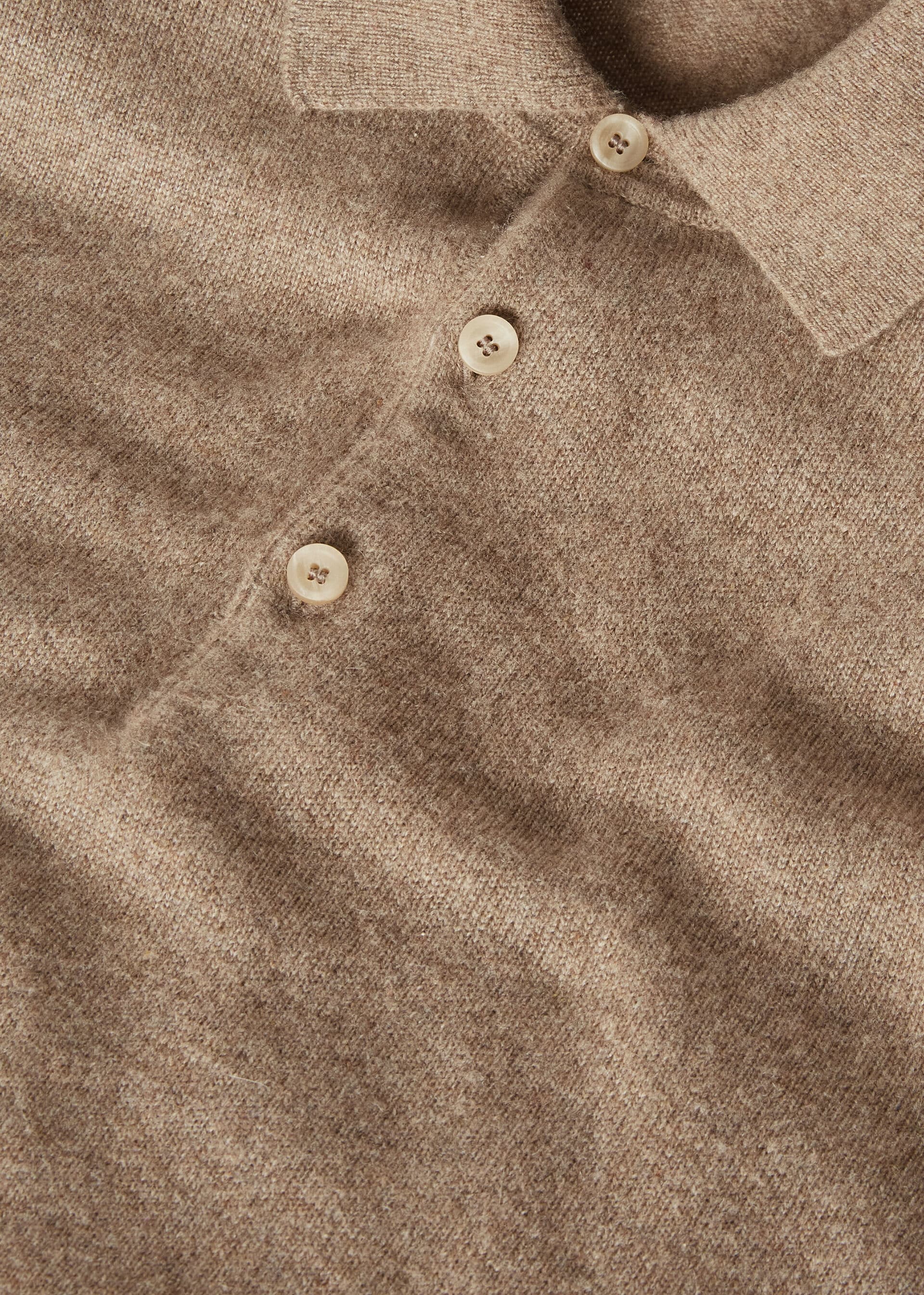 Loro Polo Shirt - Grain Brown Melange