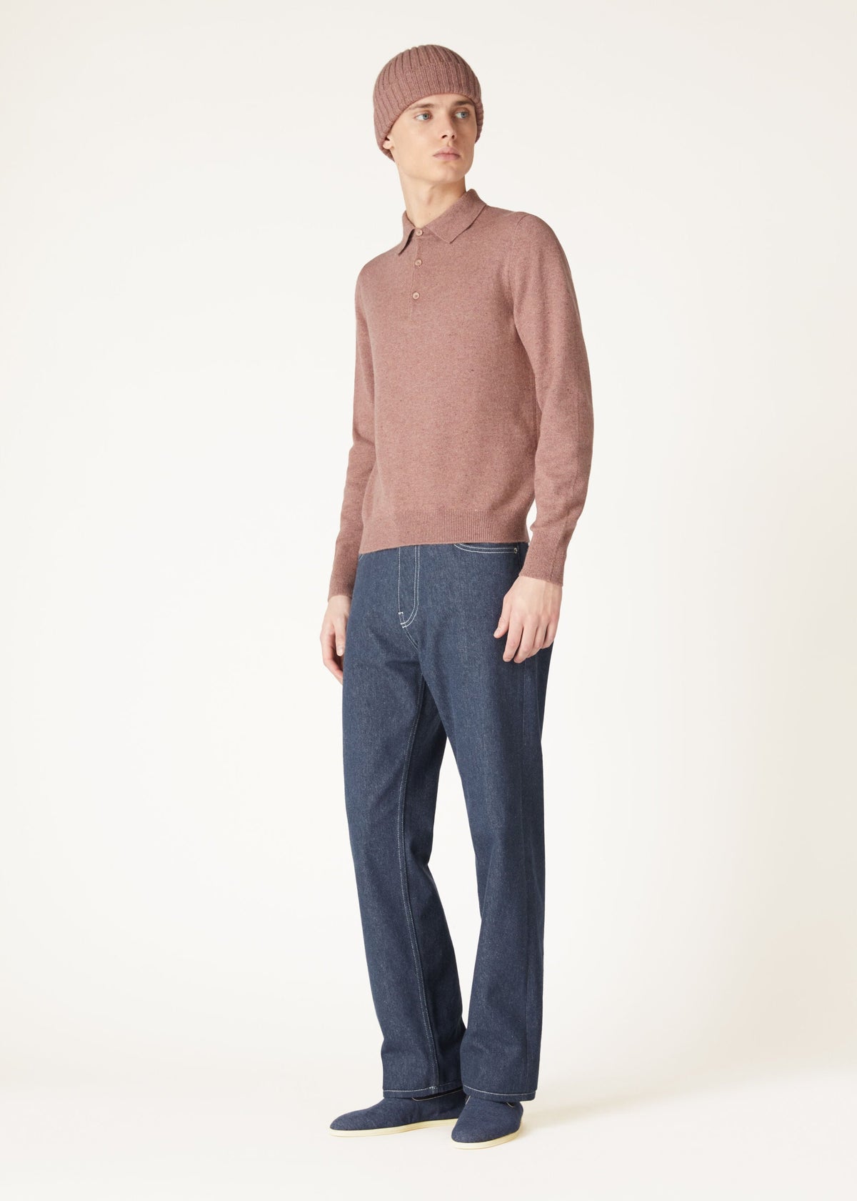 Loro Polo Shirt - Red Sand Melange
