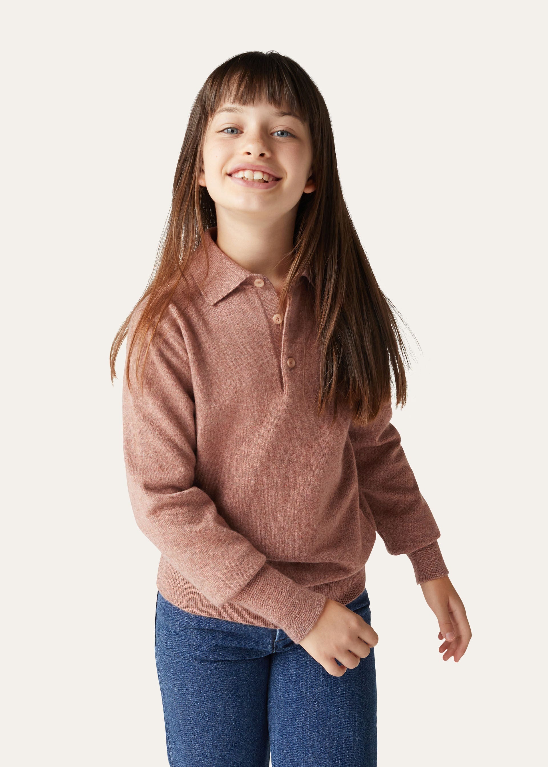 Loro Polo Shirt - Red Sand Melange