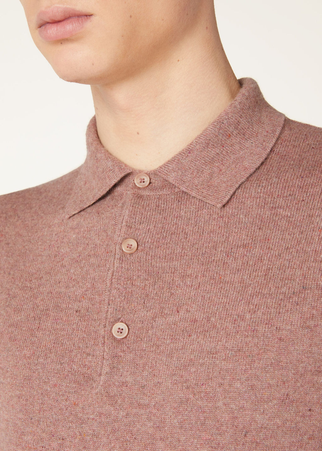 Loro Polo Shirt - Red Sand Melange