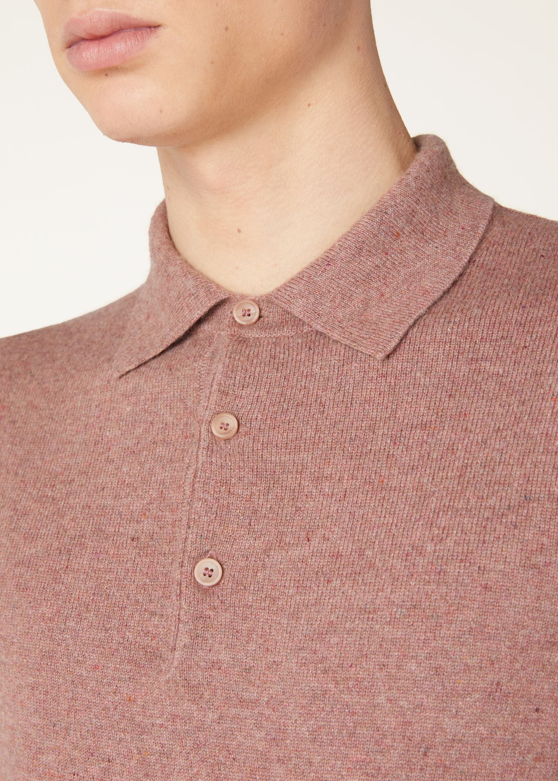 Loro Polo Shirt - Red Sand Melange
